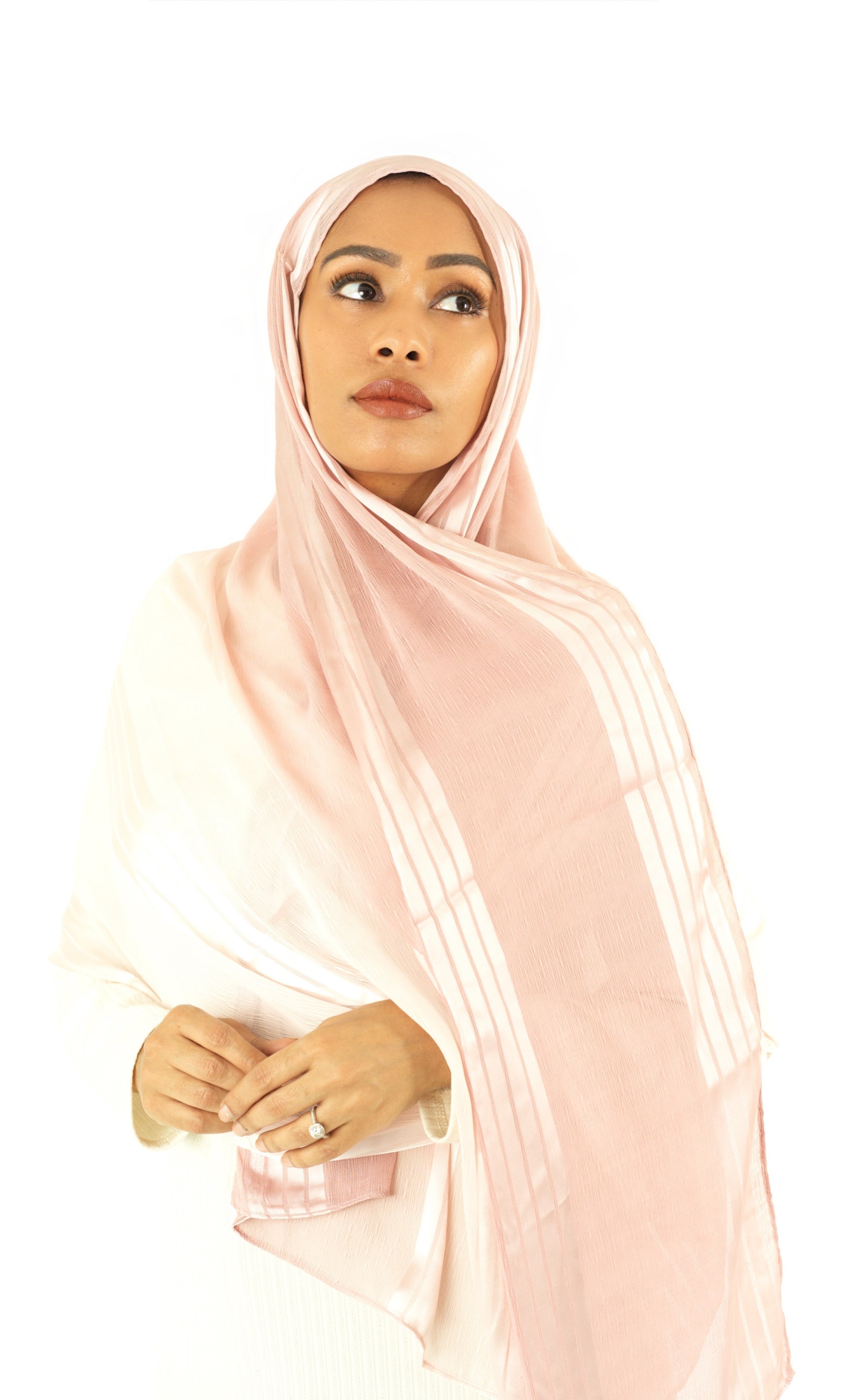 mix of satin and love hijab Kabayare