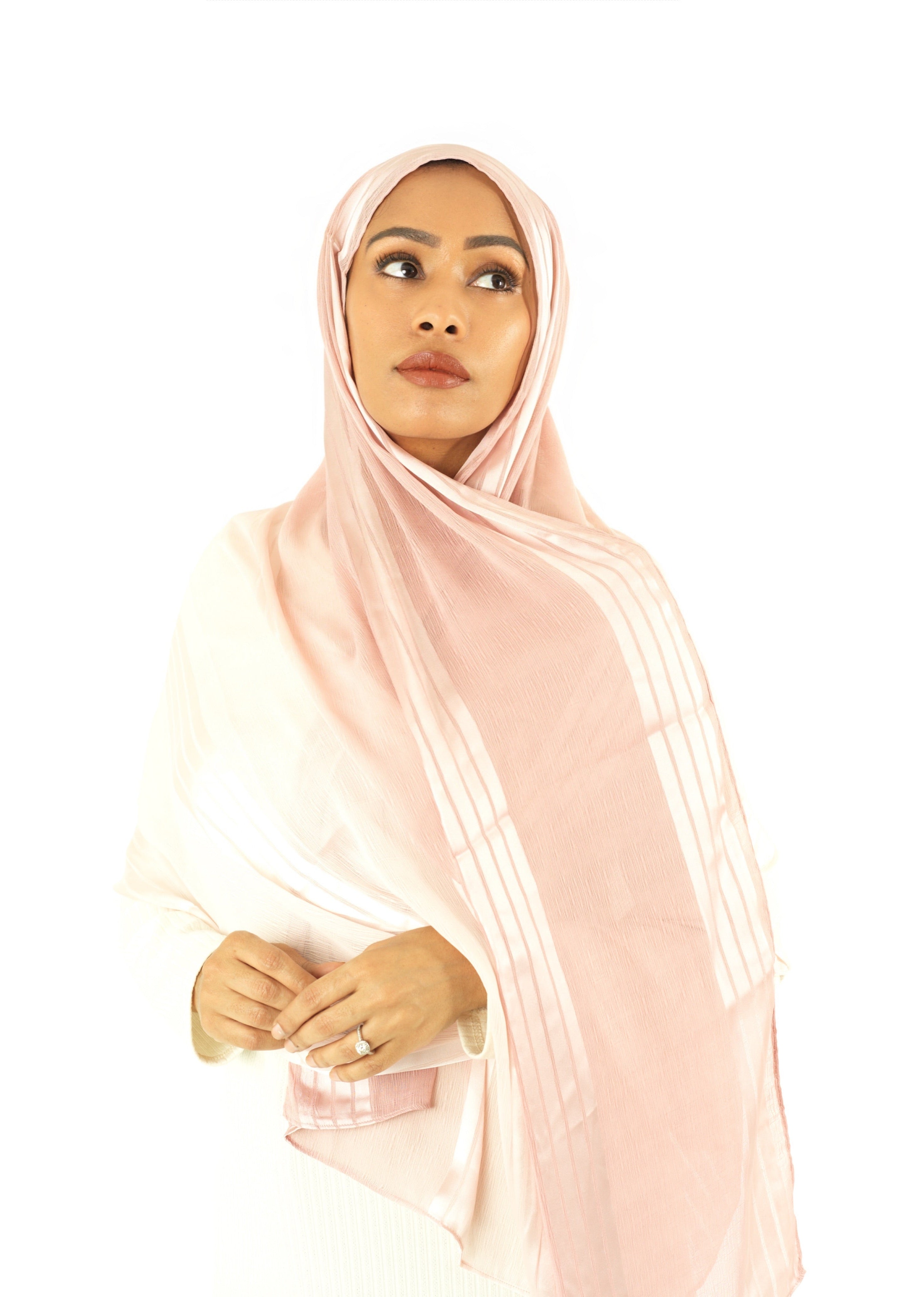 mix of satin and love hijab Kabayare