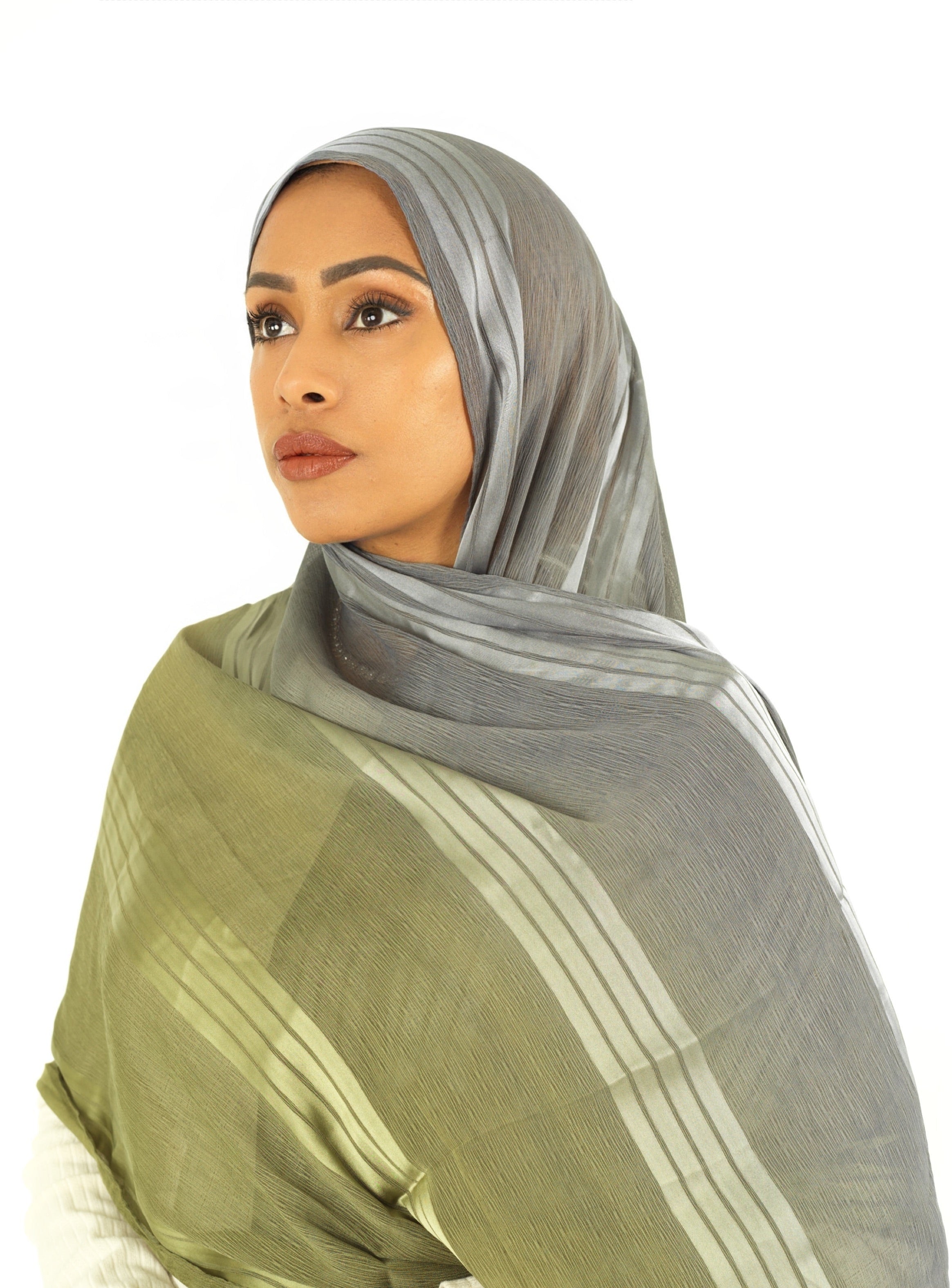 mix of satin and love hijab Kabayare