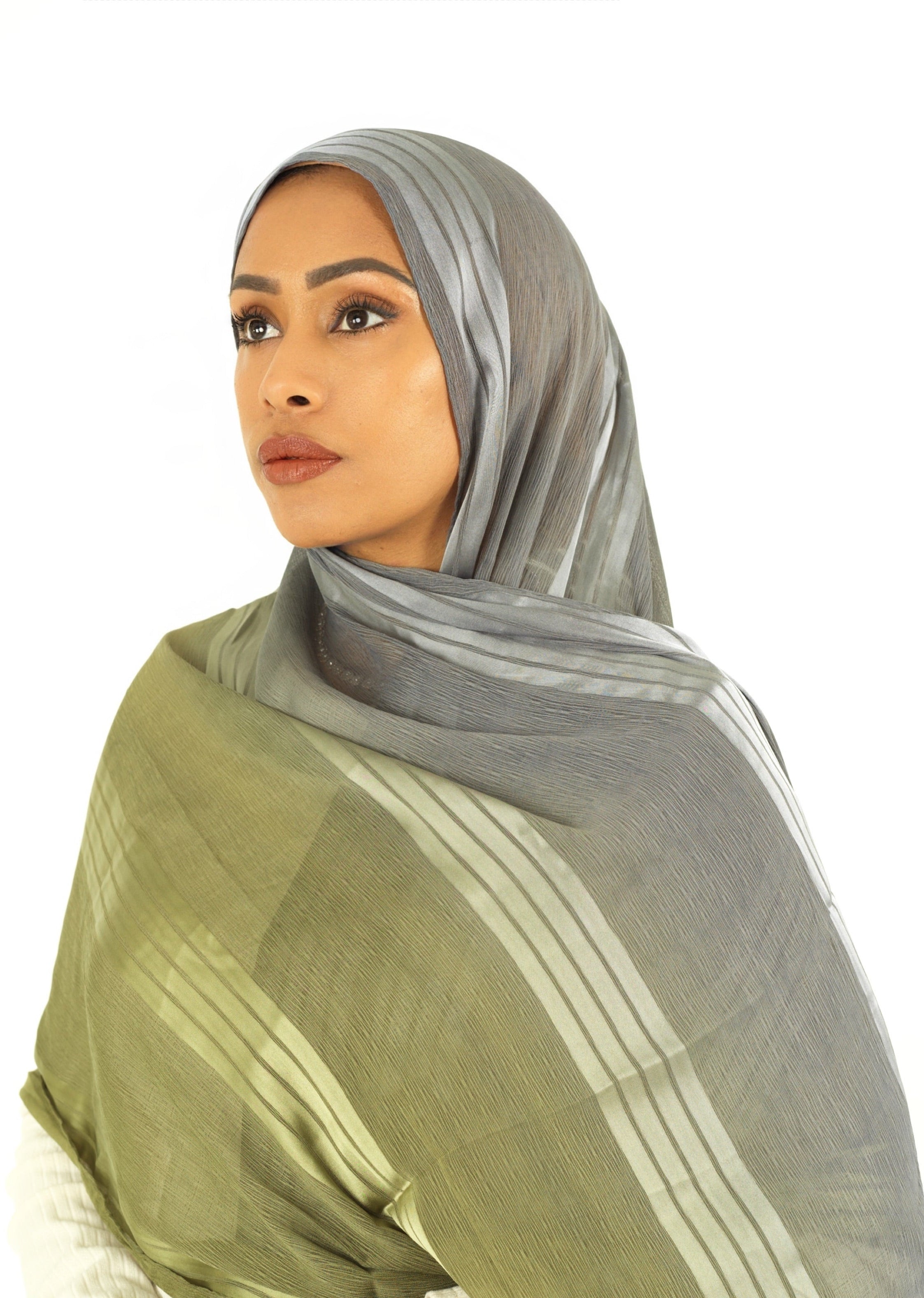 mix of satin and love hijab Kabayare