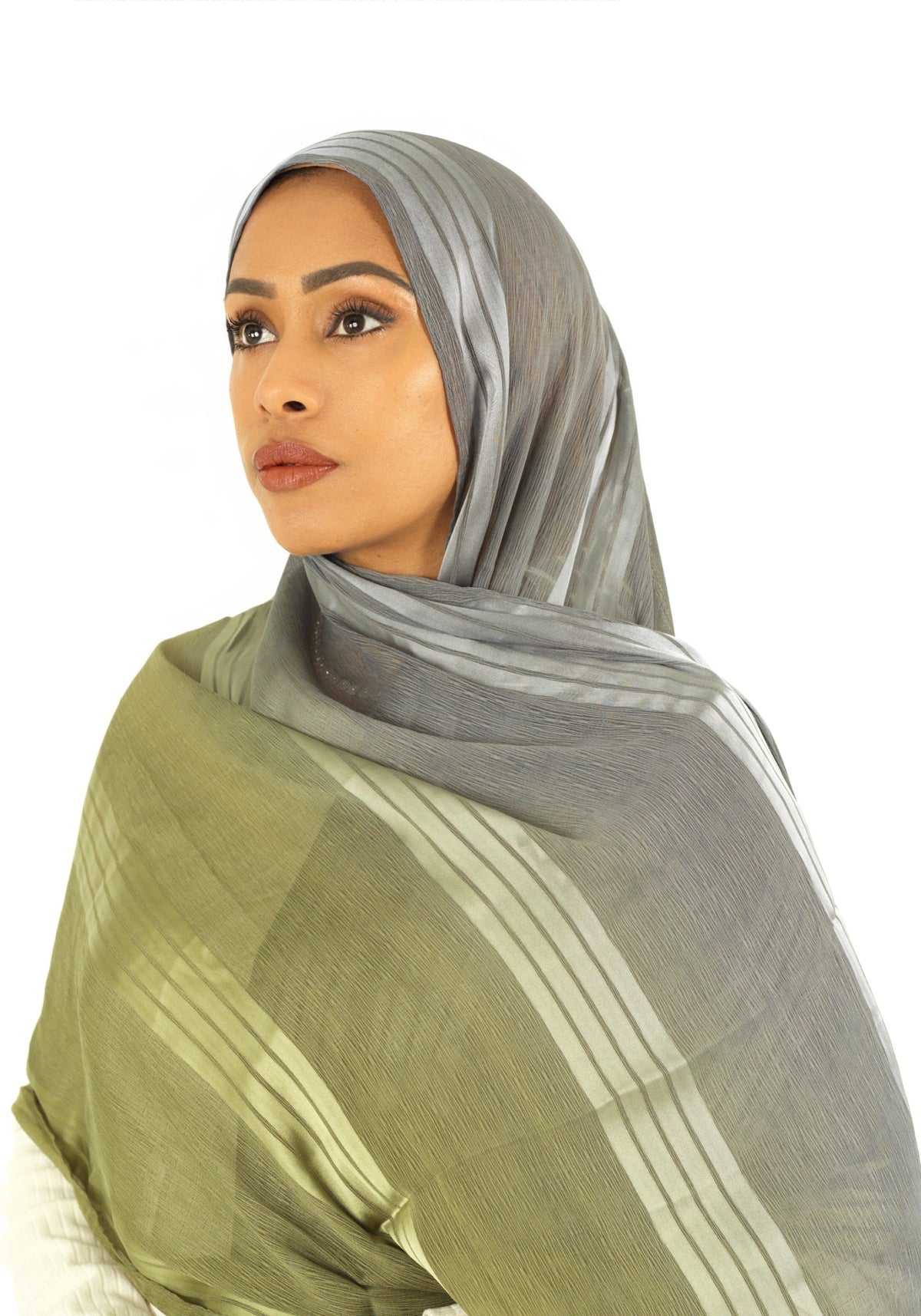 mix of satin and love hijab Kabayare
