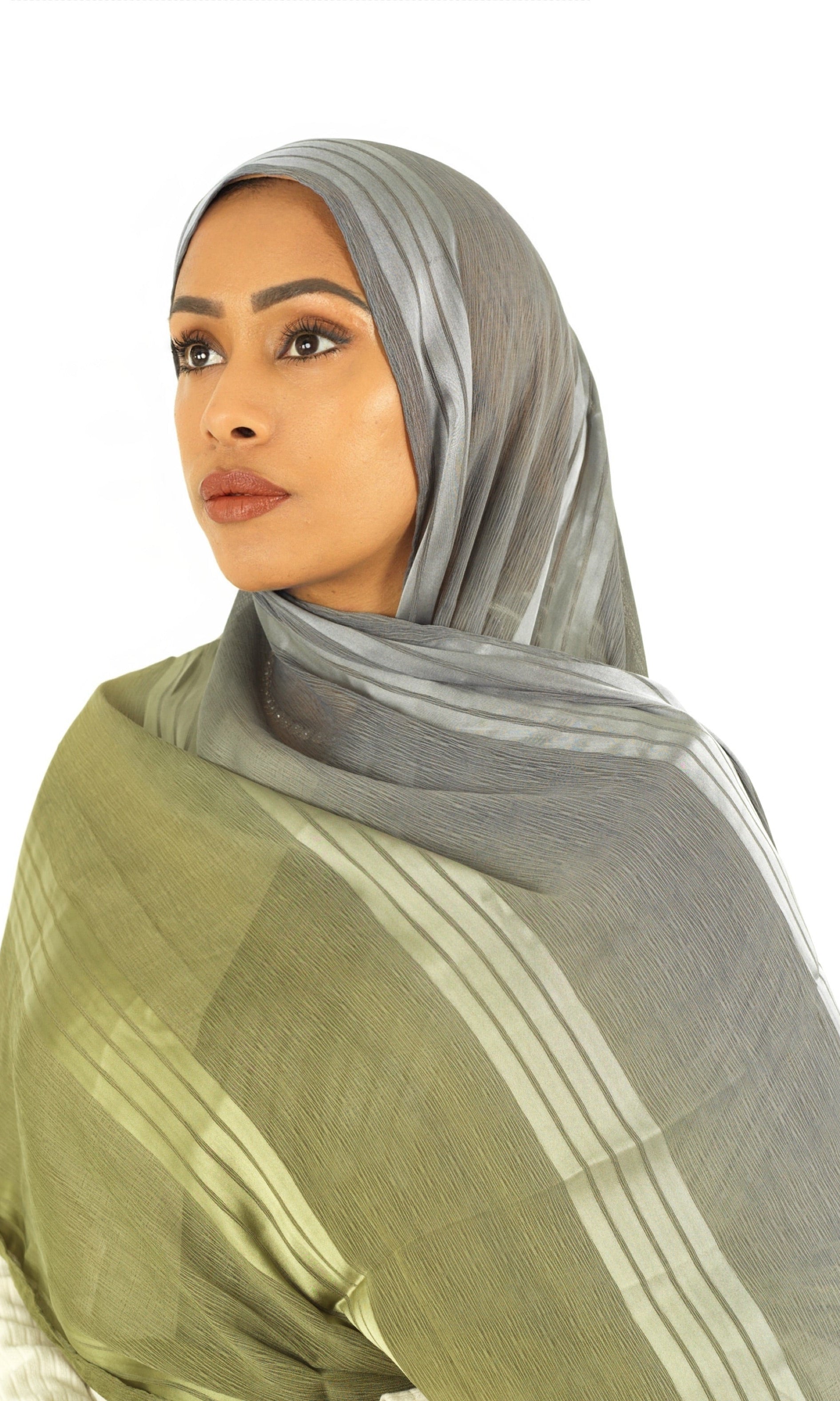 mix of satin and love hijab Kabayare