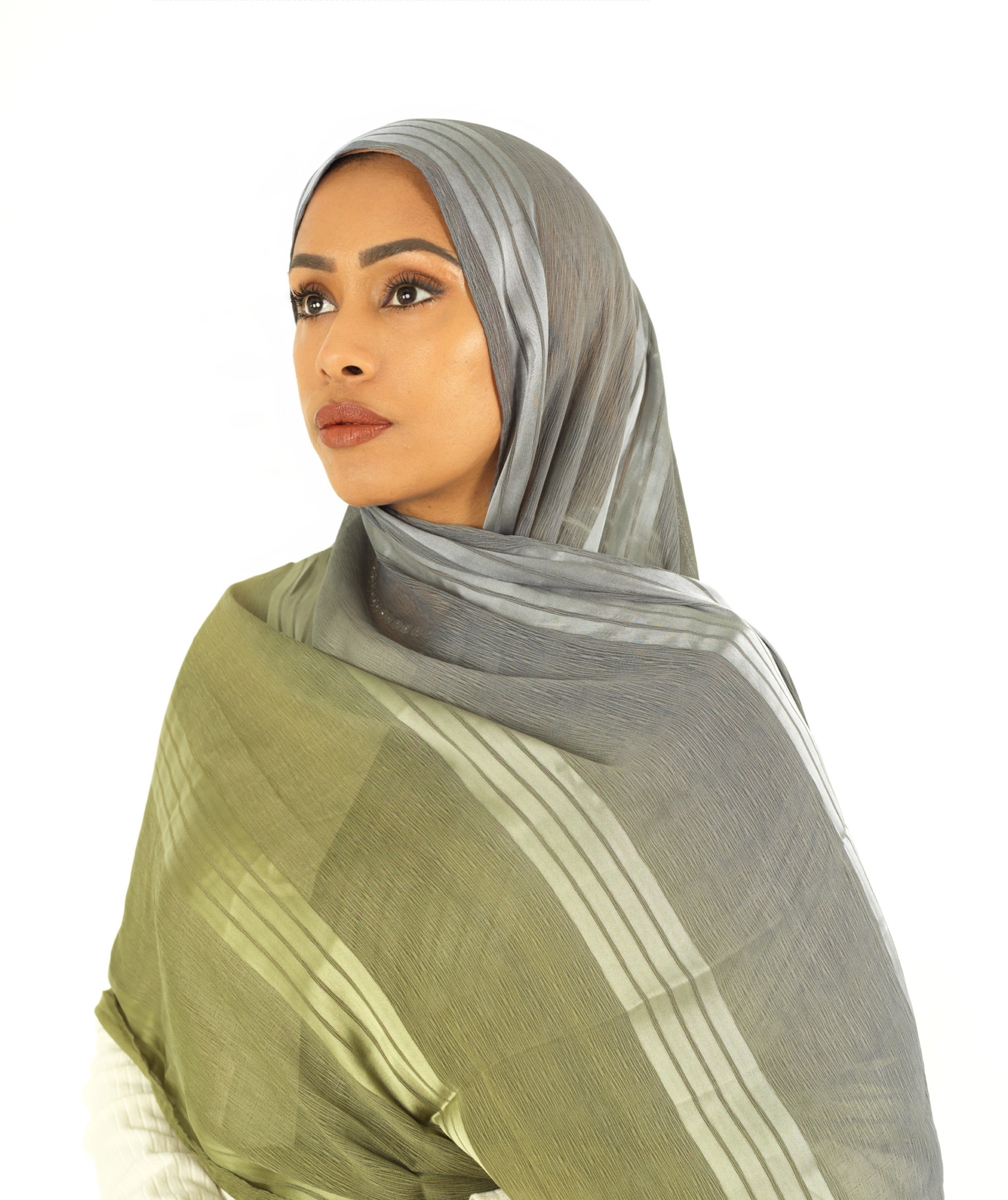 mix of satin and love hijab Kabayare