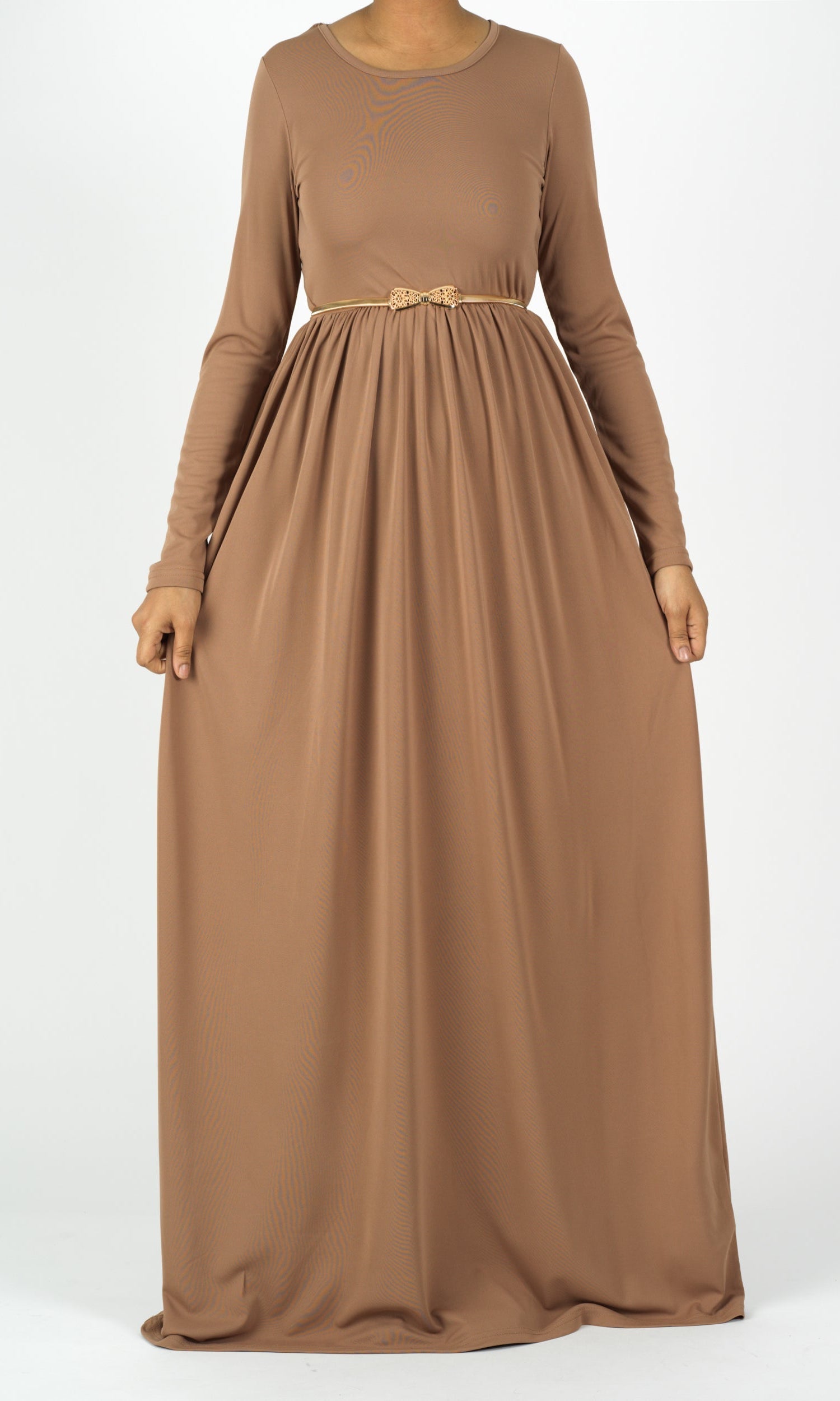 Mocha ORIGINAL Milk Silk Maxi Dress Kabayare
