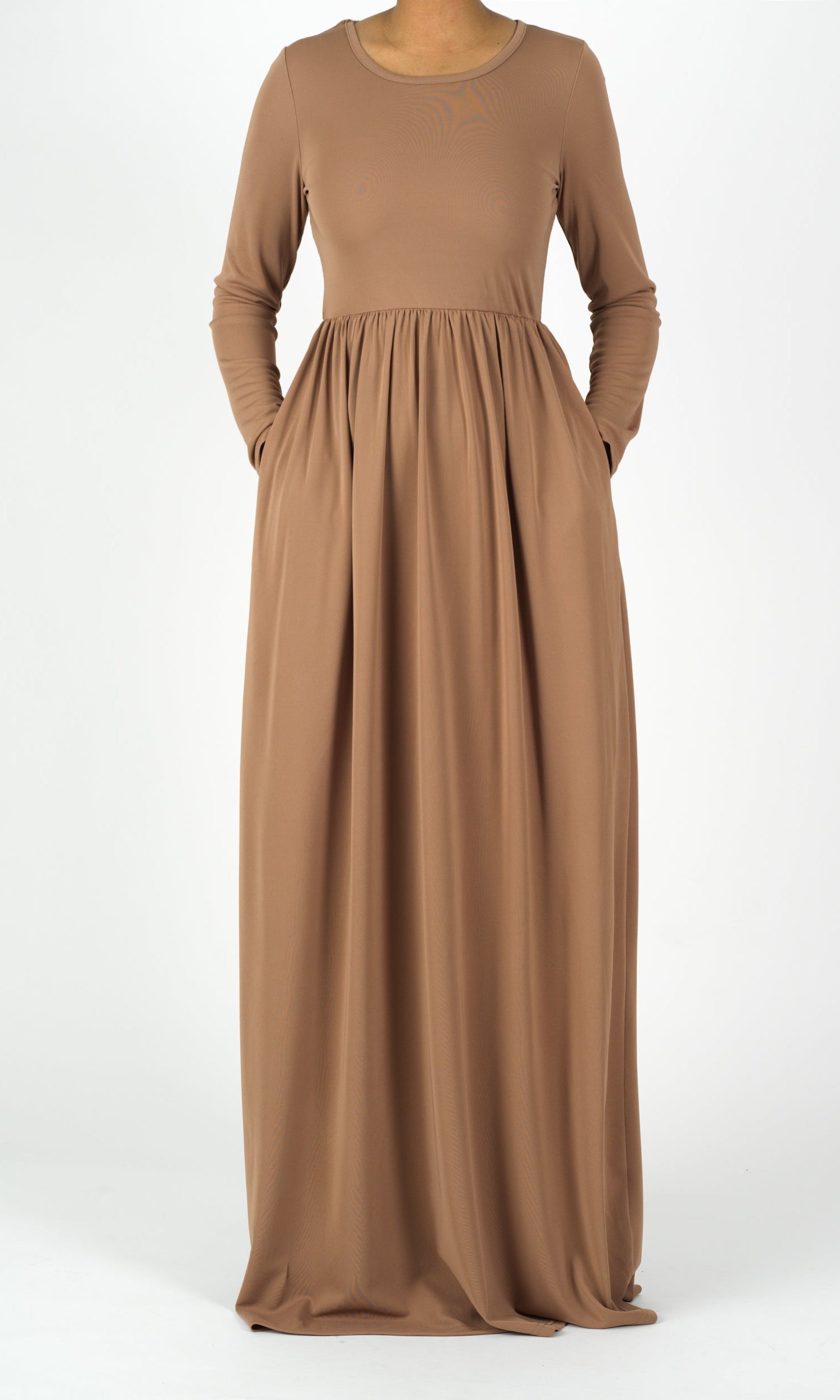 Mocha ORIGINAL Milk Silk Maxi Dress Kabayare