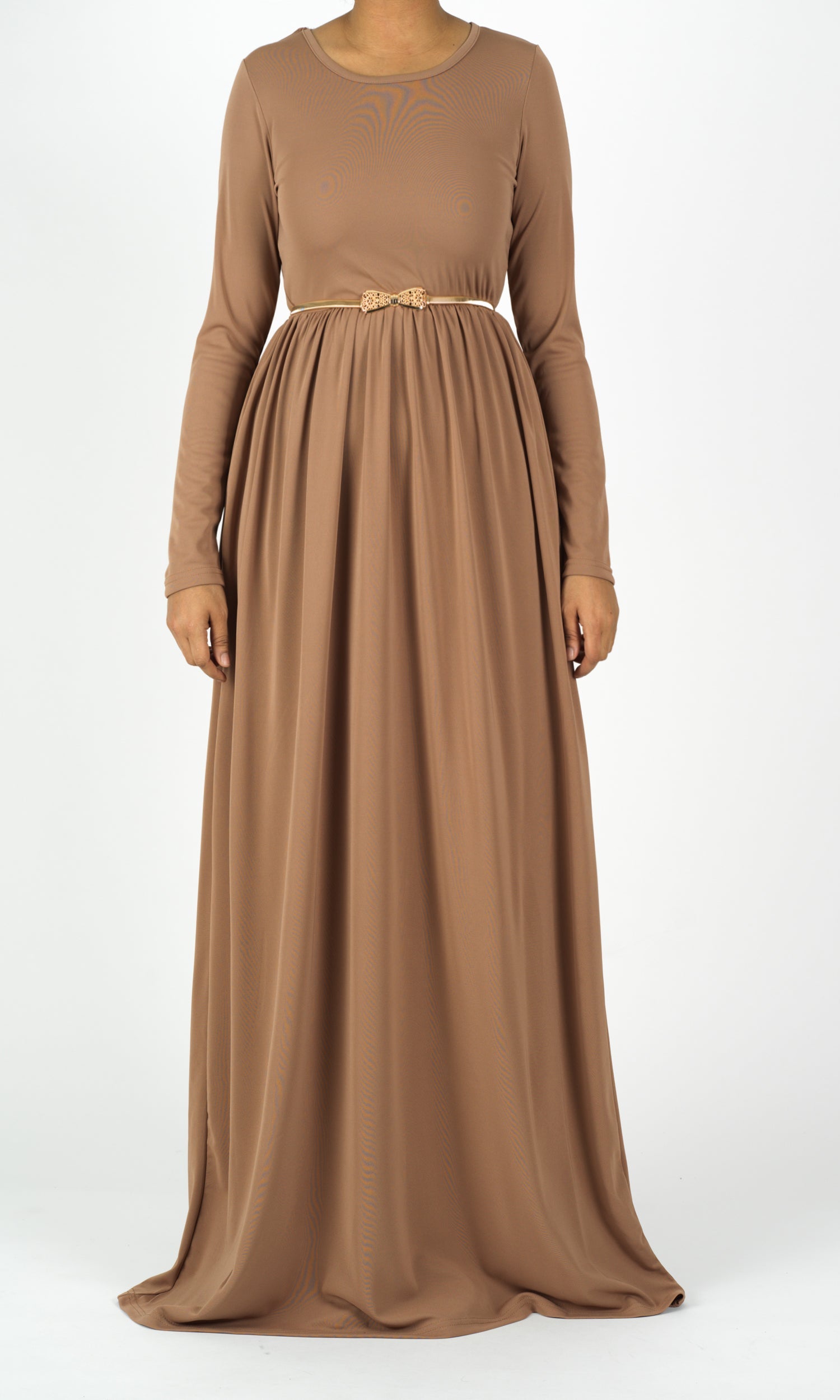 Mocha ORIGINAL Milk Silk Maxi Dress Kabayare