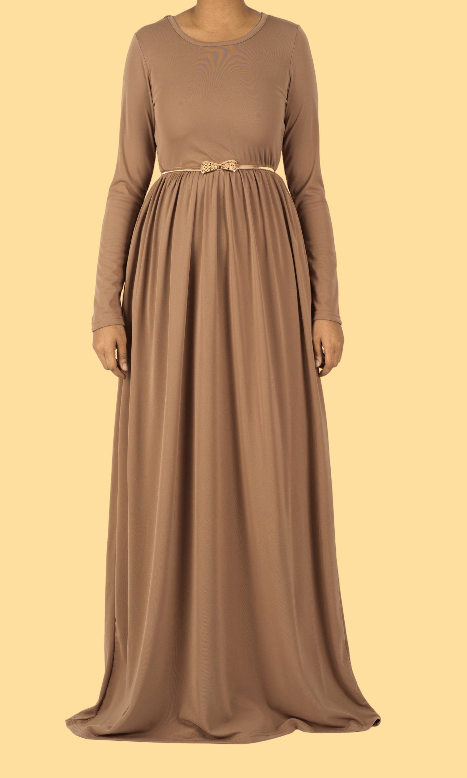 Mocha ORIGINAL Milk Silk Maxi Dress Kabayare