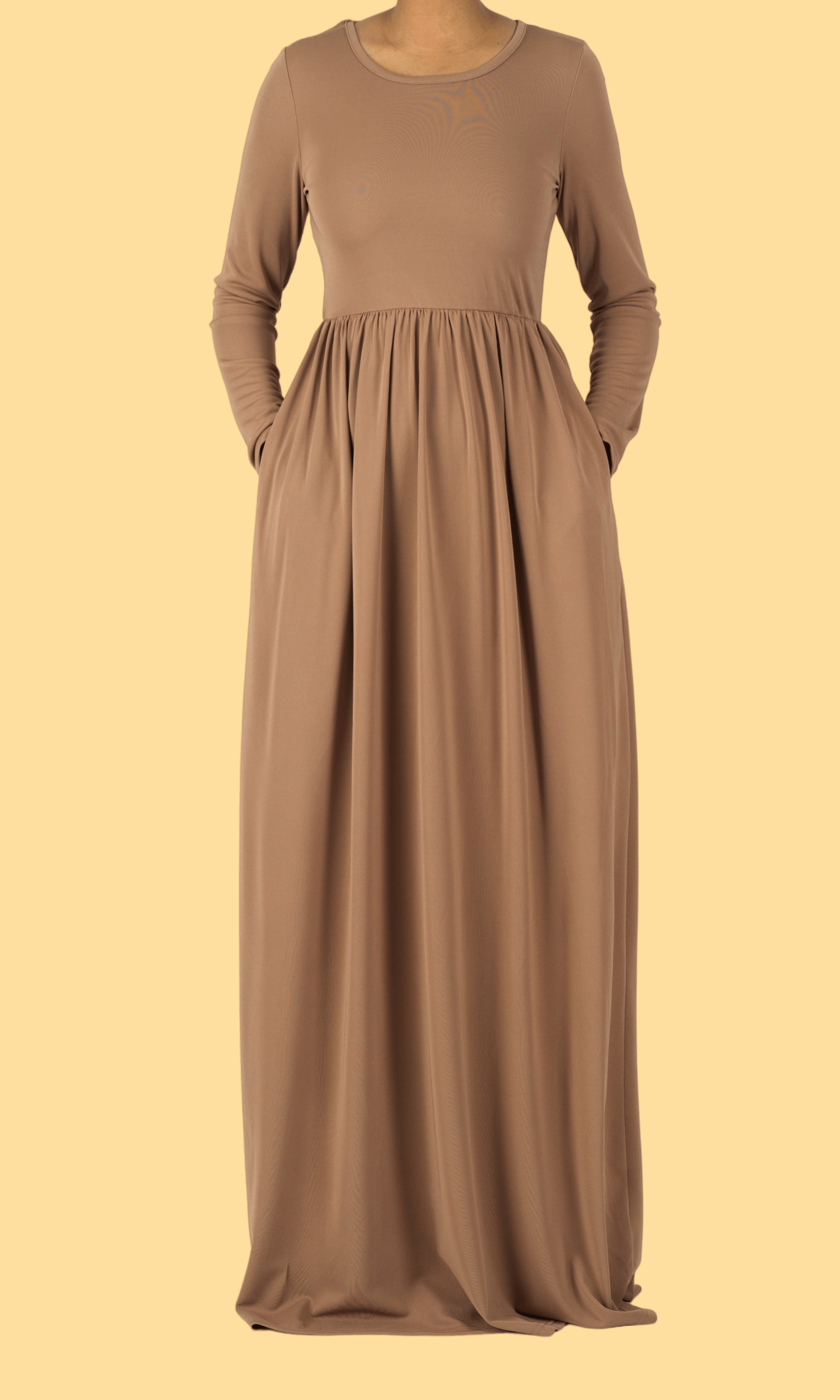 Mocha ORIGINAL Milk Silk Maxi Dress Kabayare