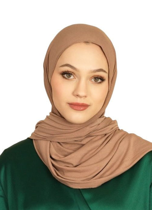 Mocha Premium jersey hijab Kabayare