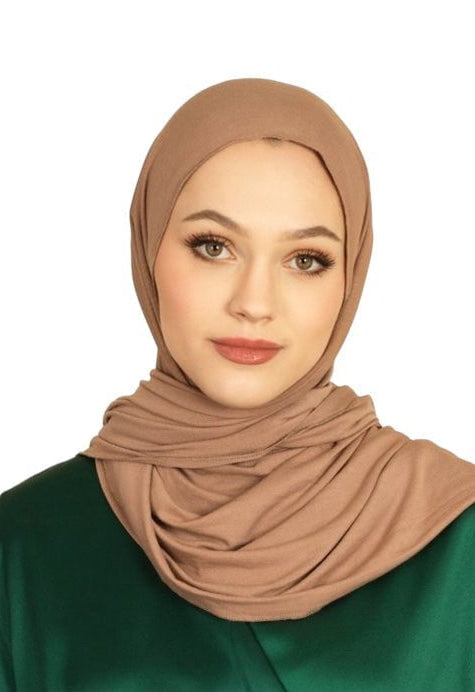 Mocha Premium jersey hijab Kabayare