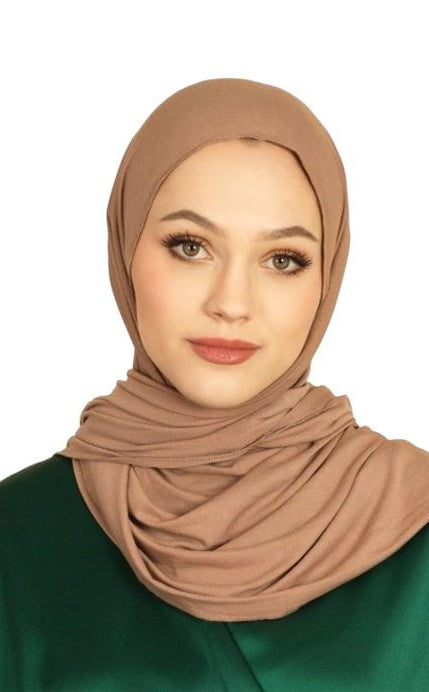 Mocha Premium jersey hijab Kabayare