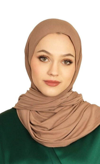 Mocha Premium jersey hijab Kabayare