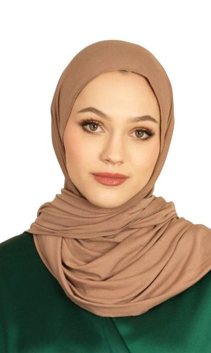 Mocha Premium jersey hijab Kabayare