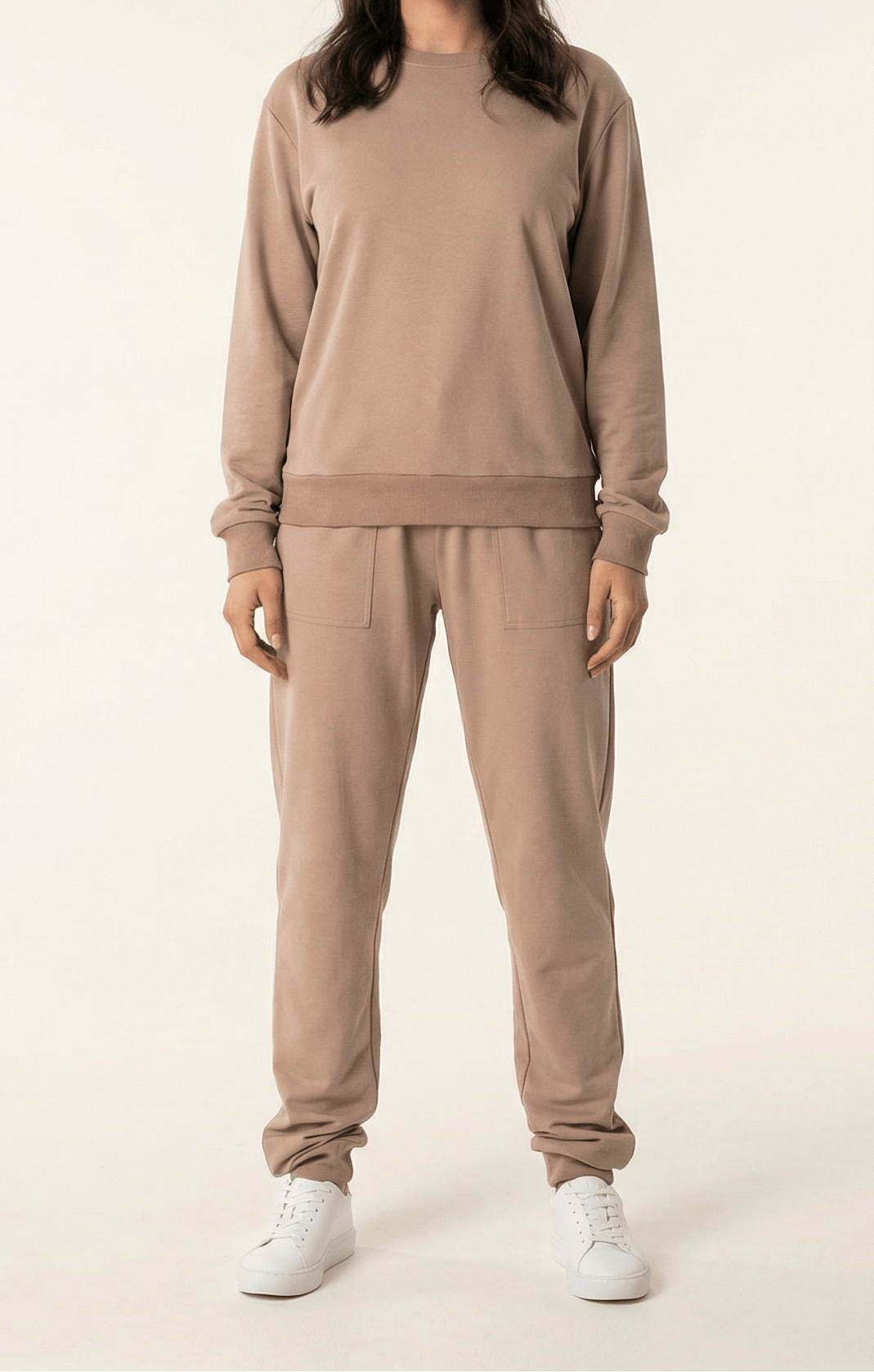 Mocha Pullover Sweatshirt matching set Kabayare