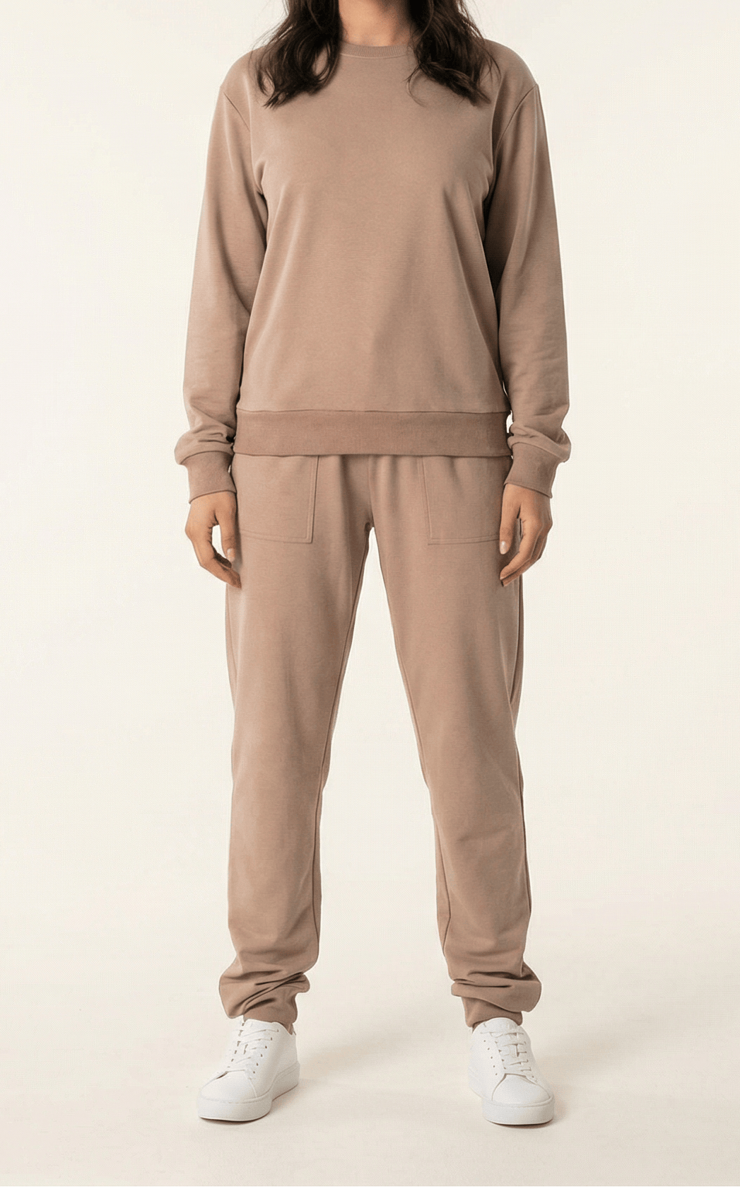 Mocha Pullover Sweatshirt matching set Kabayare
