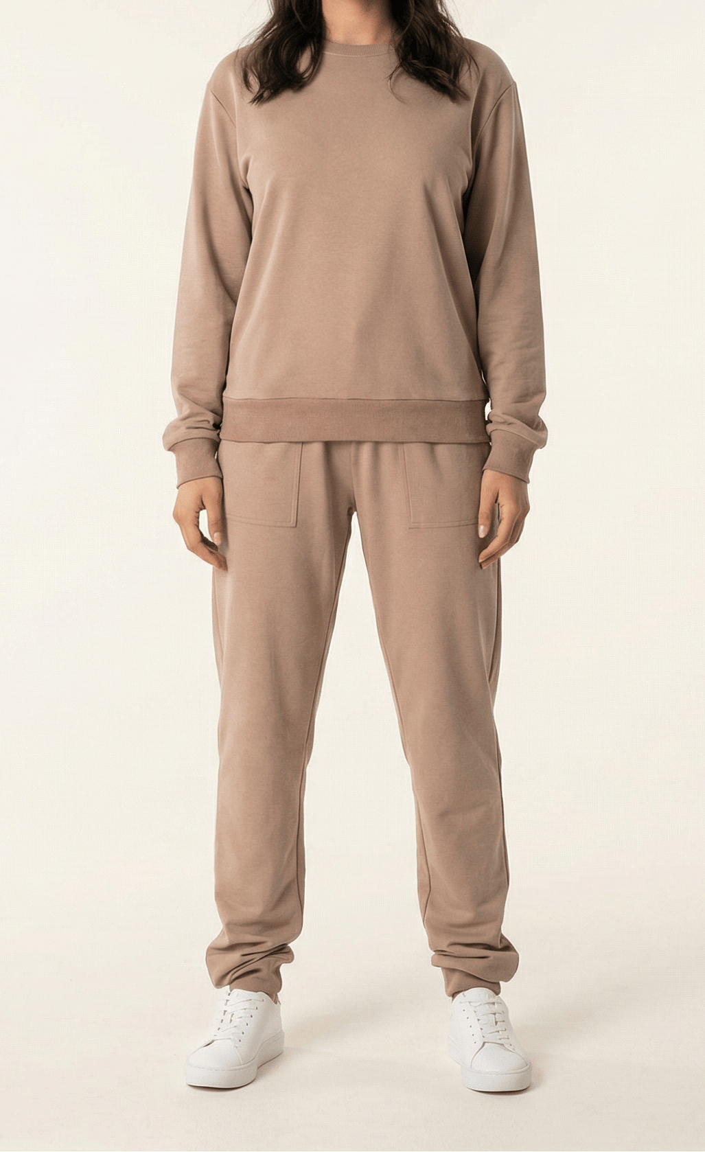 Mocha Pullover Sweatshirt matching set Kabayare