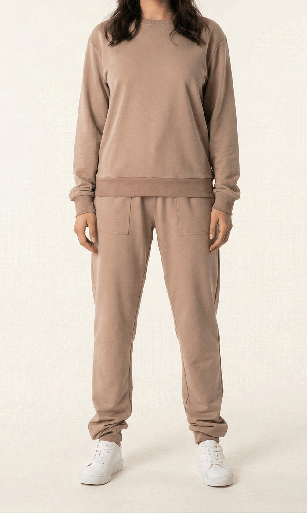 Mocha Pullover Sweatshirt matching set Kabayare