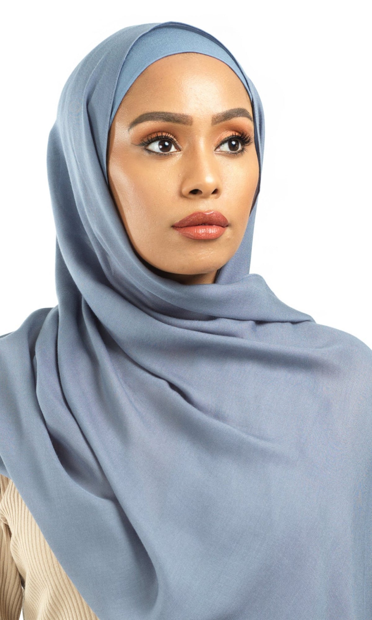Modal hijab Dusty Blue Kabayare