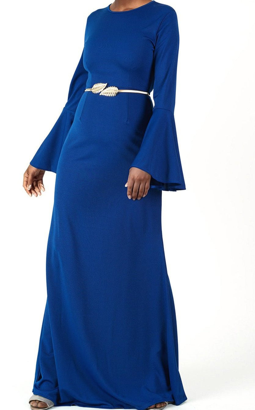 Modest Bell Sleeve Pencil Dress Kabayare