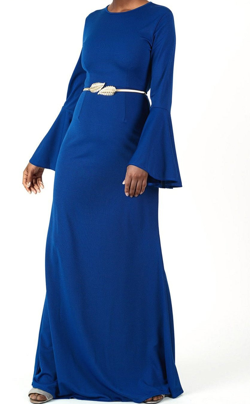 Modest Bell Sleeve Pencil Dress Kabayare