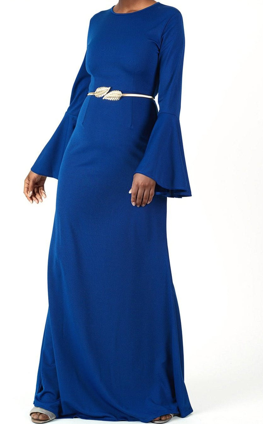 Modest Bell Sleeve Pencil Dress Kabayare