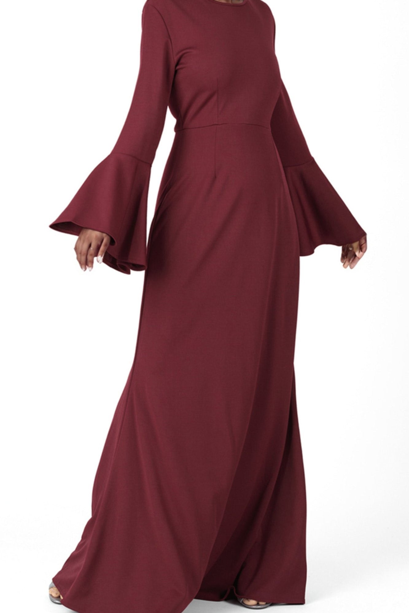 Modest Bell Sleeve Pencil Dress Kabayare