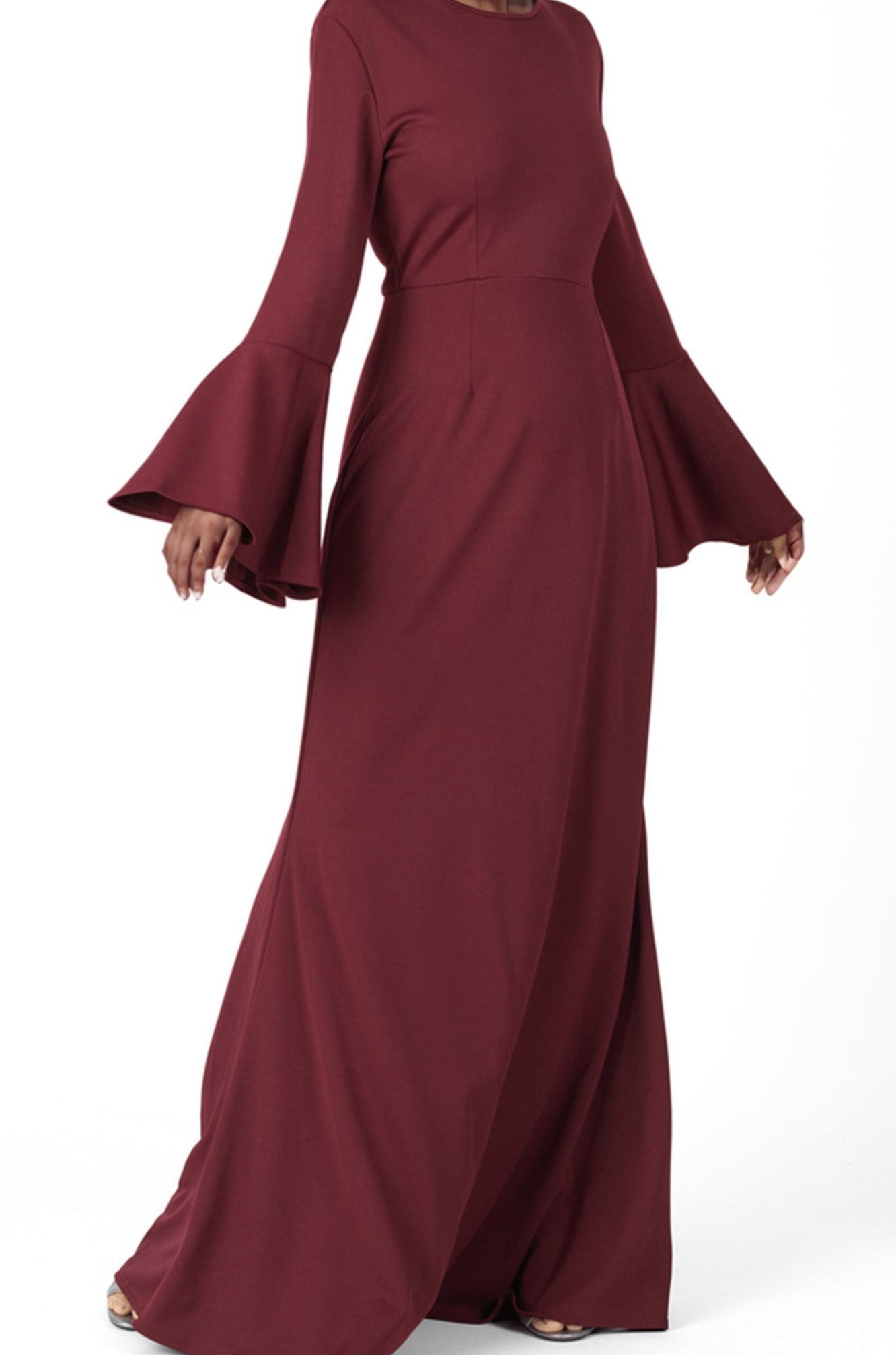 Modest Bell Sleeve Pencil Dress Kabayare