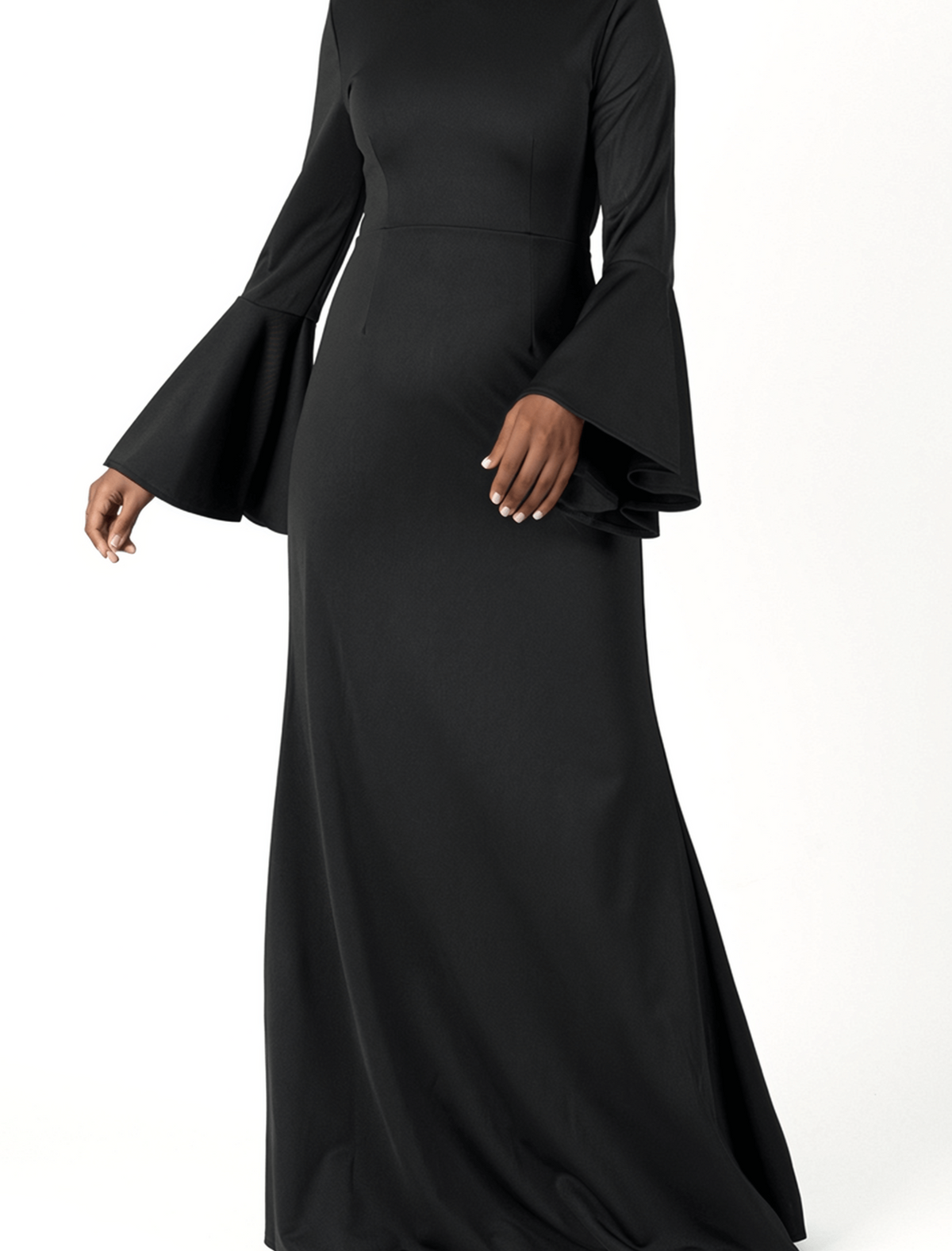 Modest Bell Sleeve Pencil Dress Kabayare