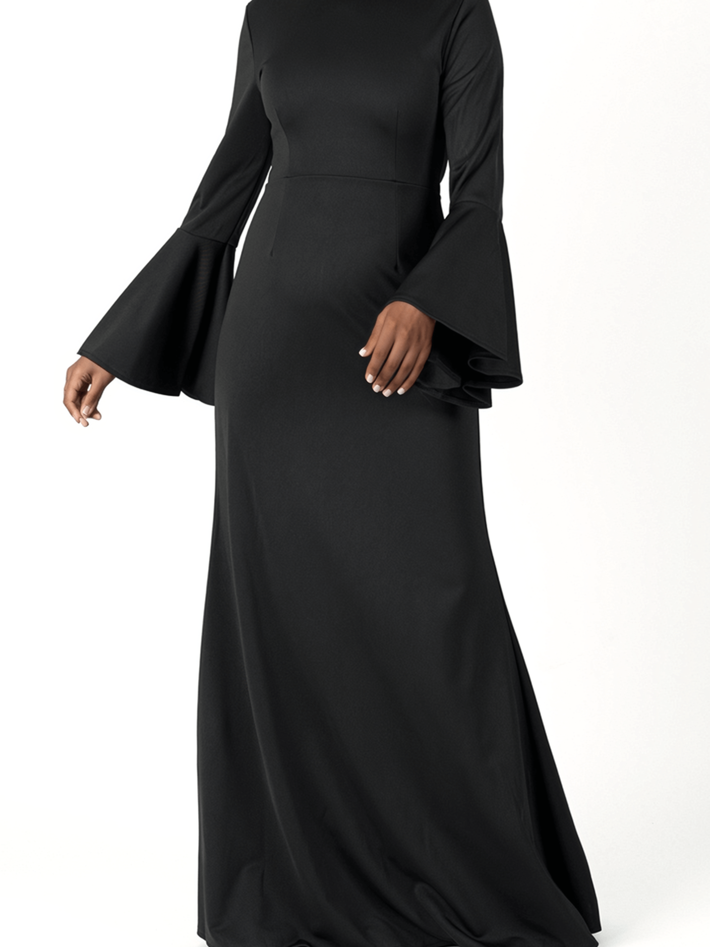 Modest Bell Sleeve Pencil Dress Kabayare