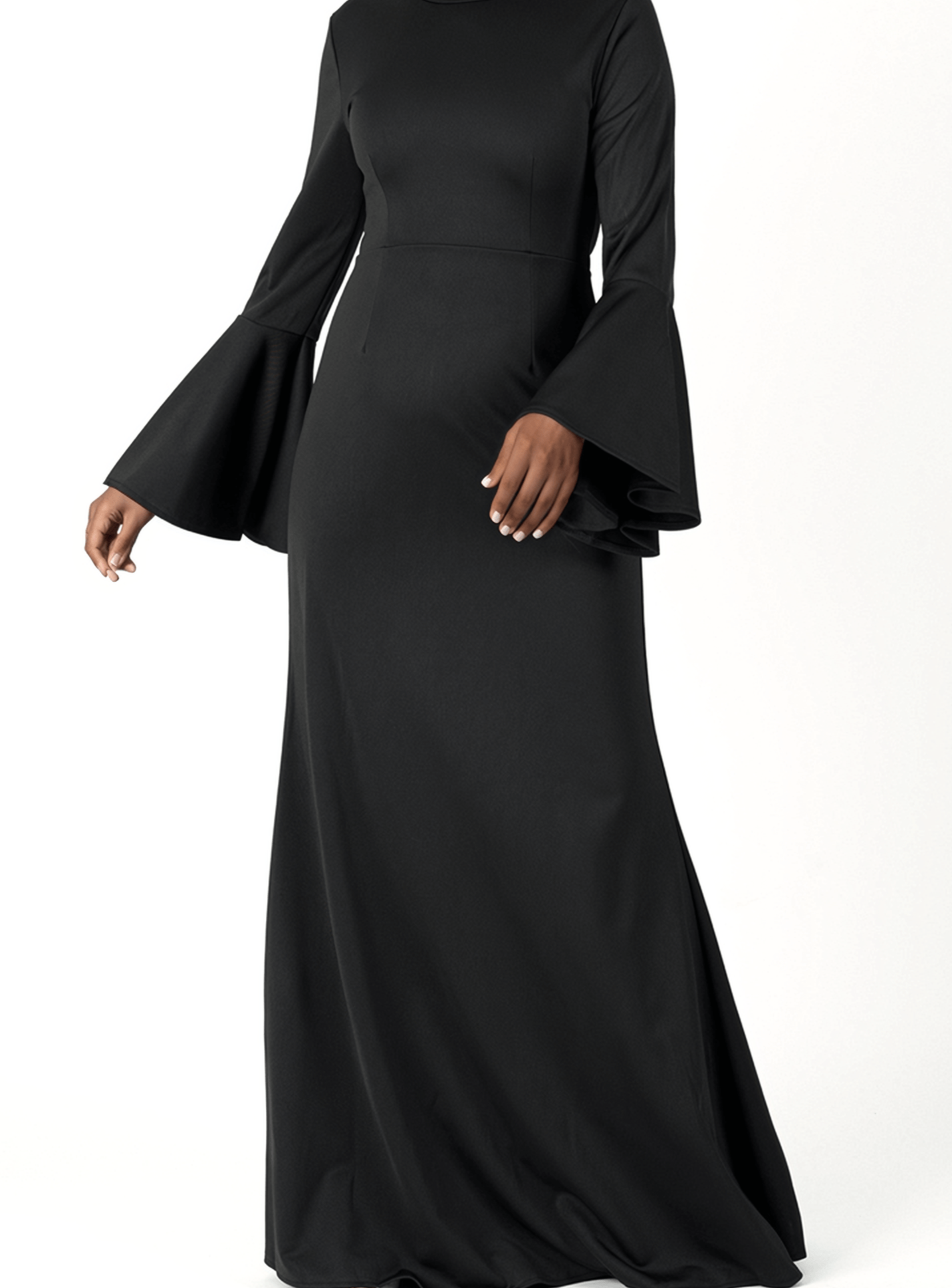 Modest Bell Sleeve Pencil Dress Kabayare