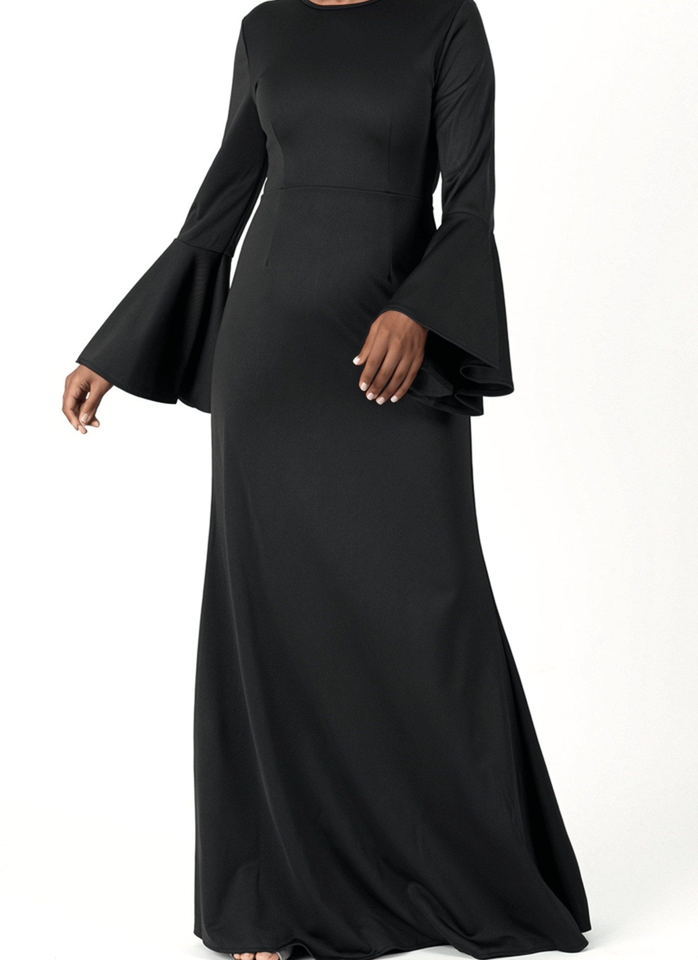 Modest Bell Sleeve Pencil Dress Kabayare