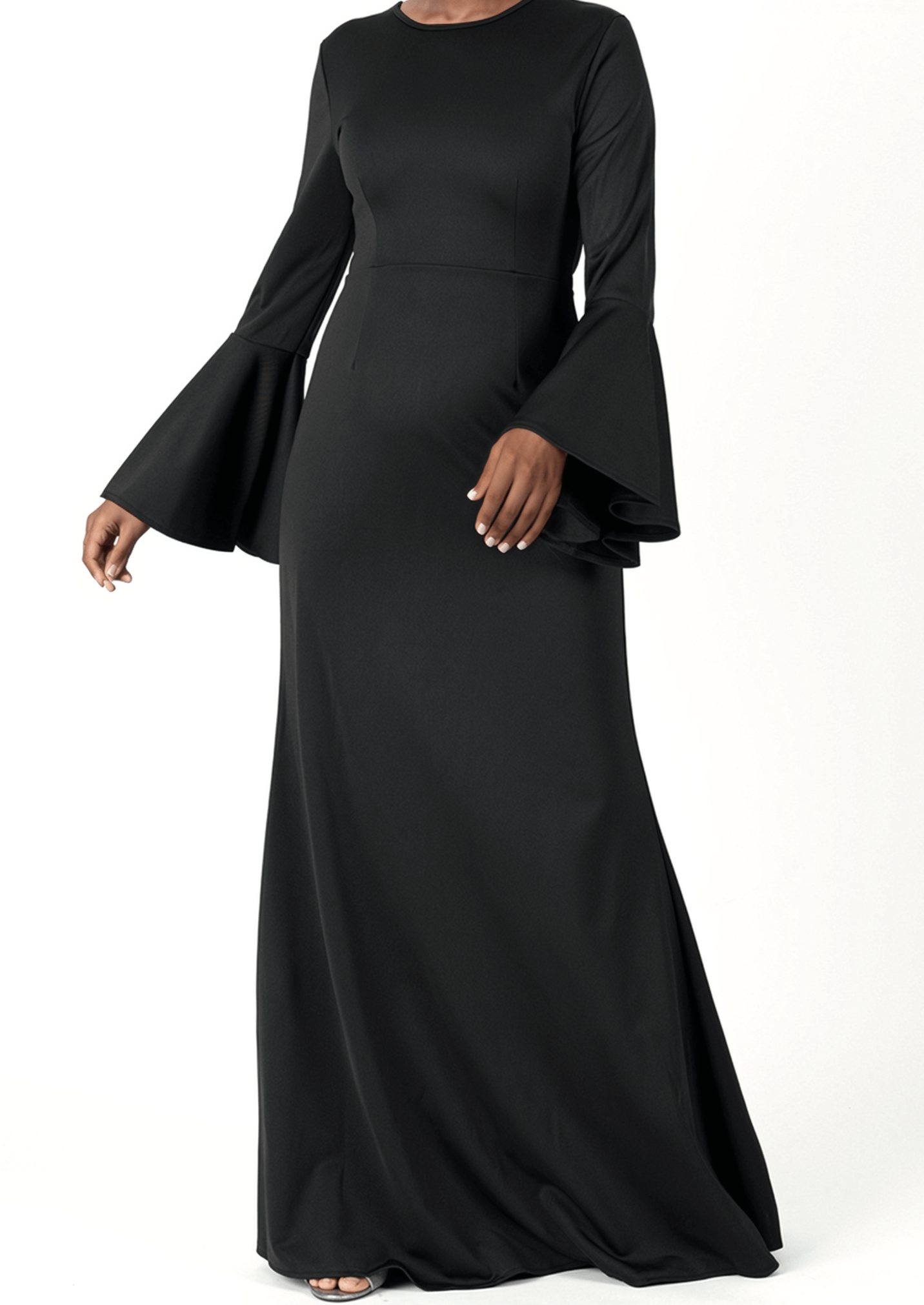 Modest Bell Sleeve Pencil Dress Kabayare