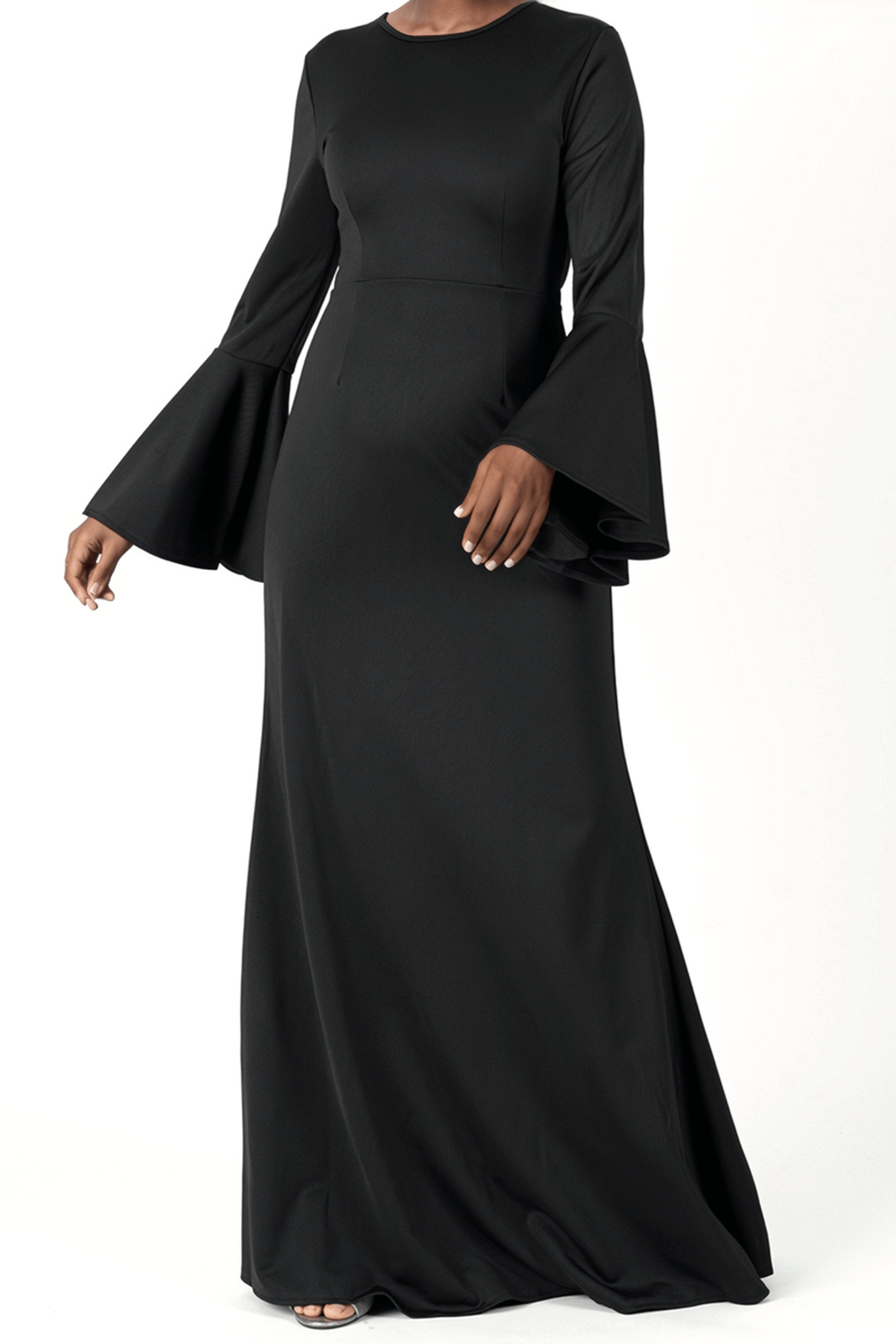 Modest Bell Sleeve Pencil Dress Kabayare
