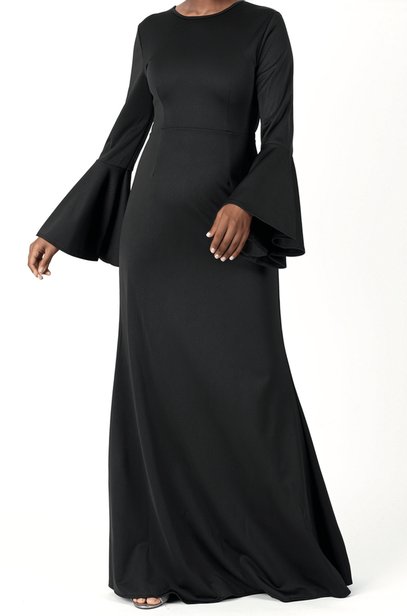 Modest Bell Sleeve Pencil Dress Kabayare