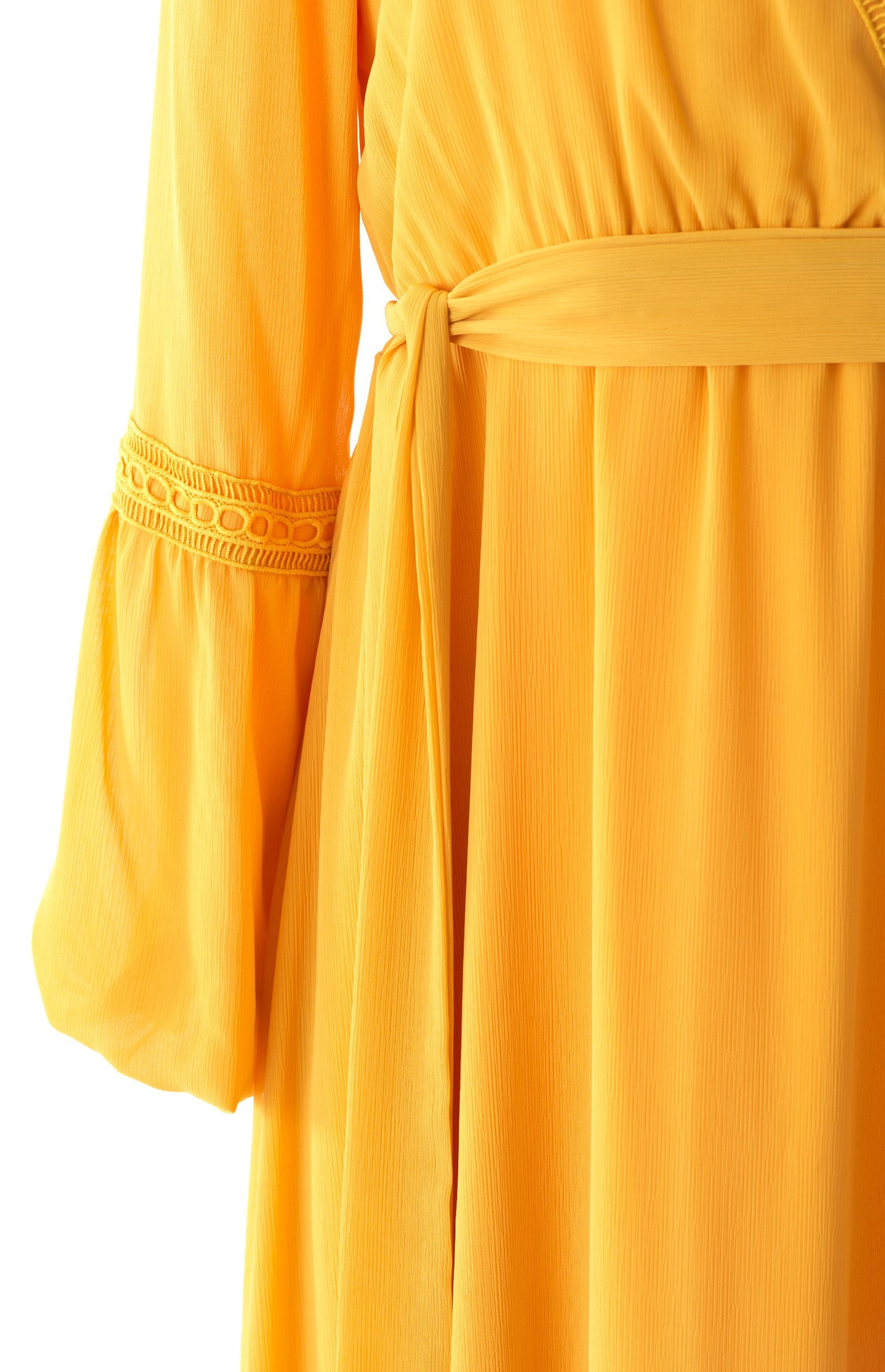 Modest dress Ayesha v-neck lace details Kabayare