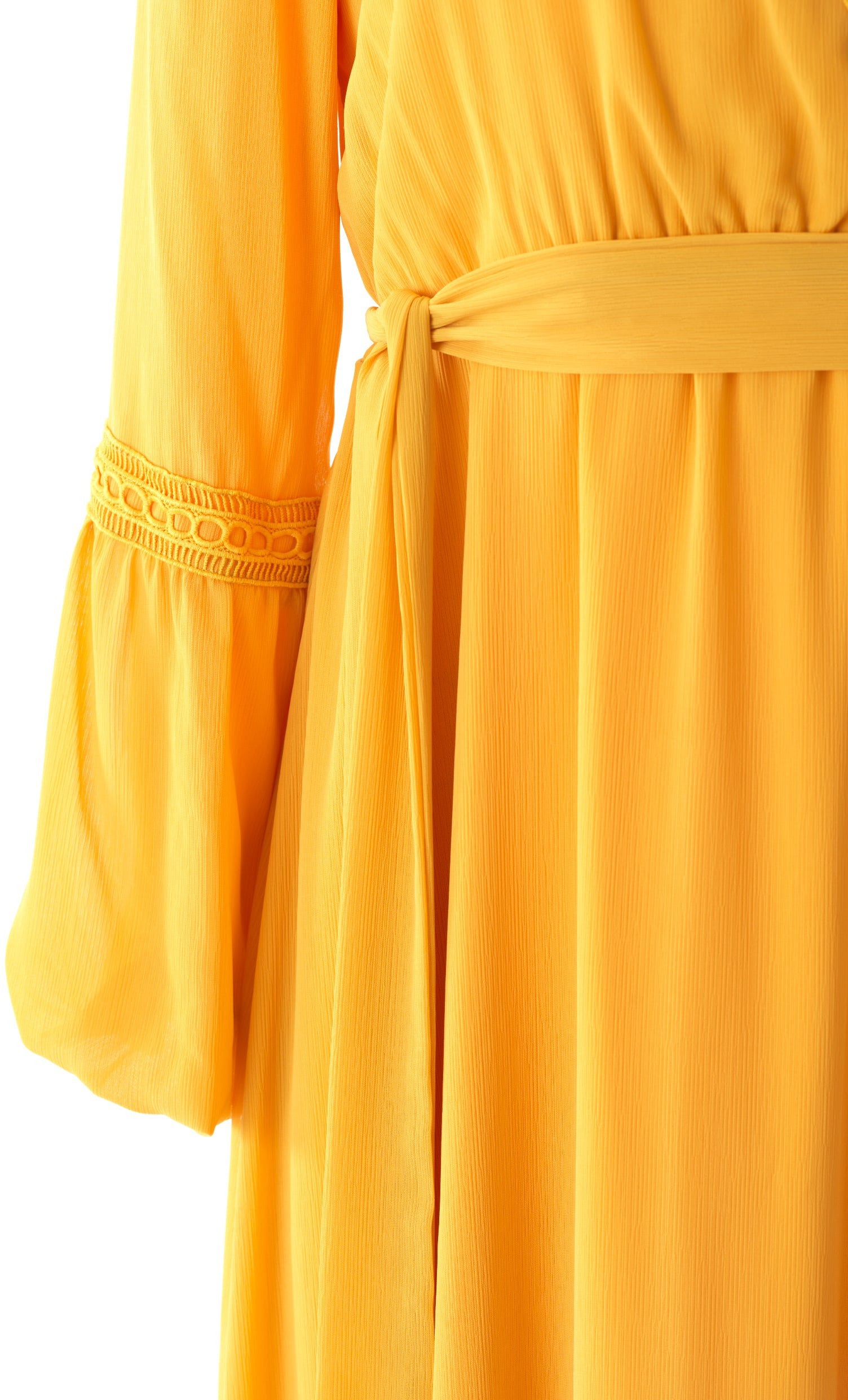 Modest dress Ayesha v-neck lace details Kabayare