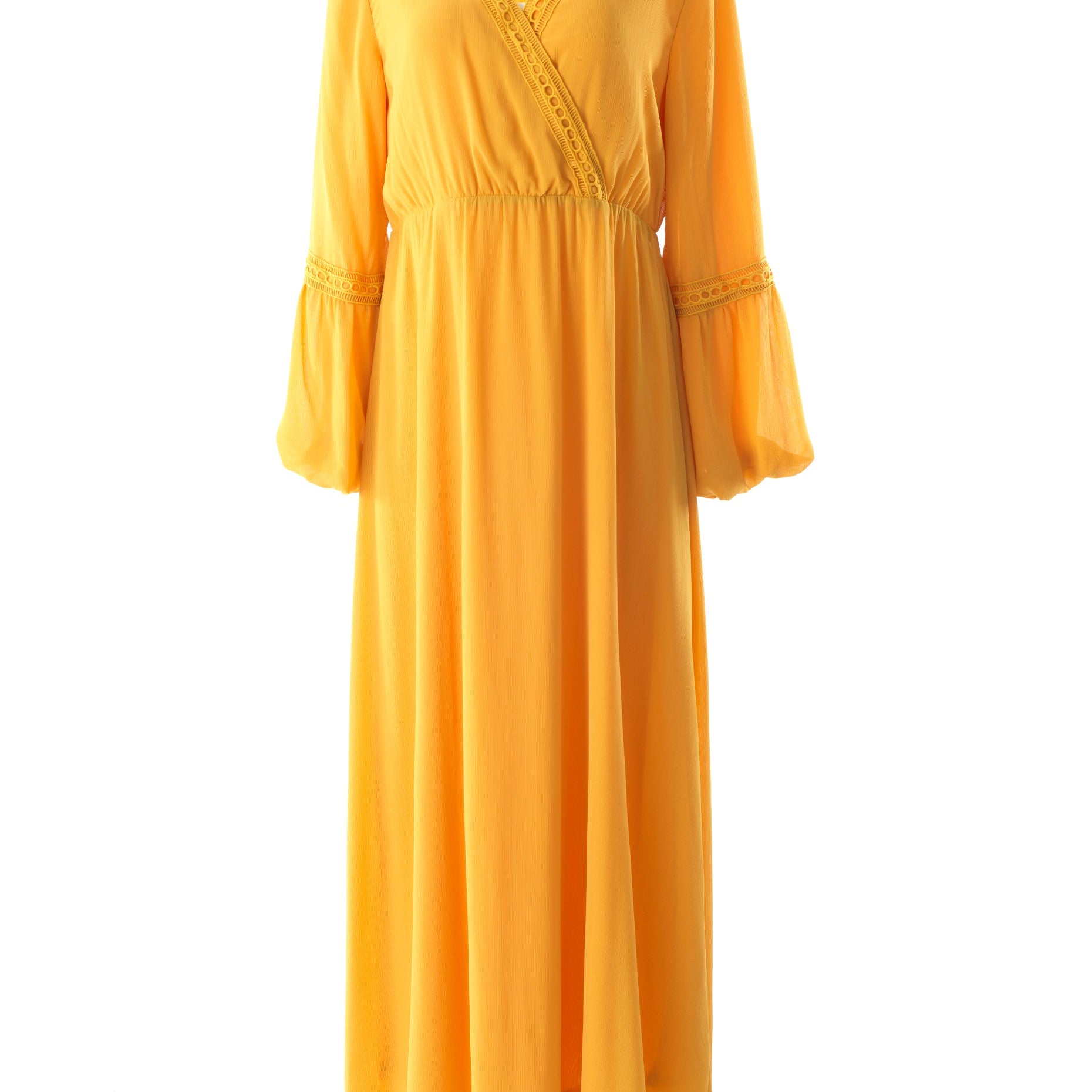 Modest dress Ayesha v-neck lace details Kabayare