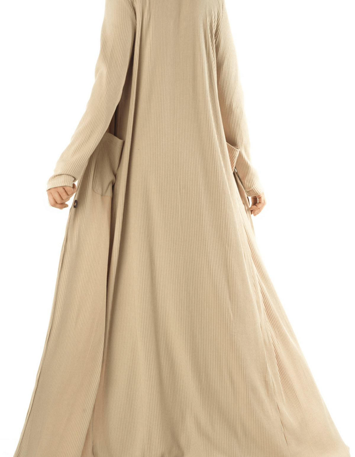 Modest dress Nude unparalleled elegance matching set Kabayare