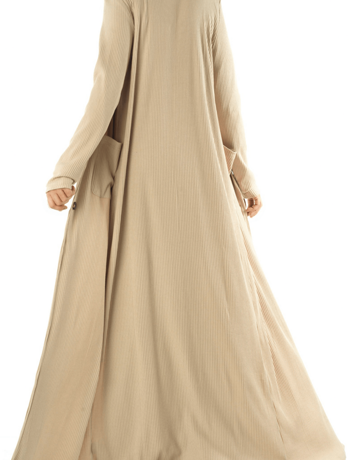 Modest dress Nude unparalleled elegance matching set Kabayare