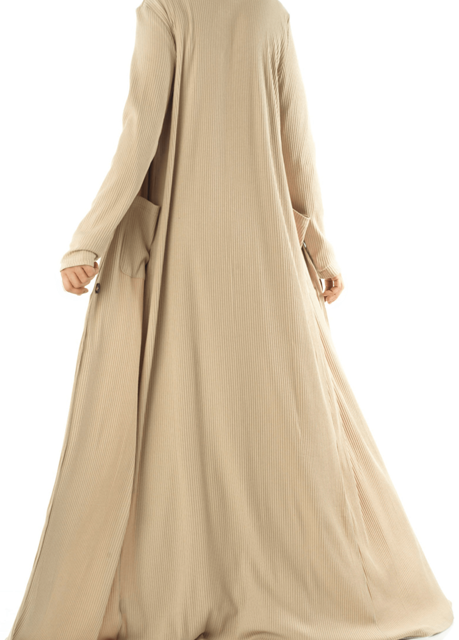 Modest dress Nude unparalleled elegance matching set Kabayare