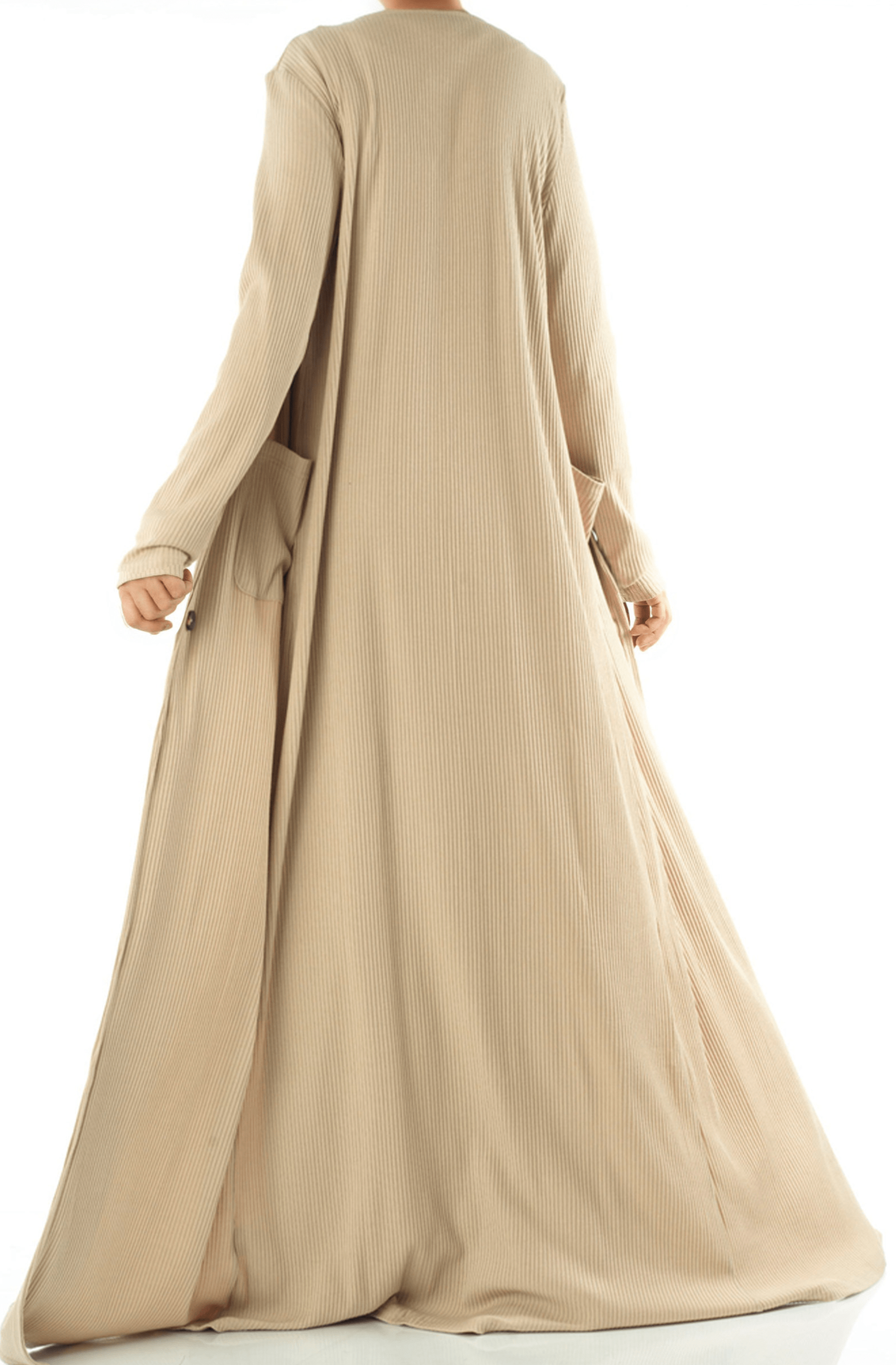 Modest dress Nude unparalleled elegance matching set Kabayare