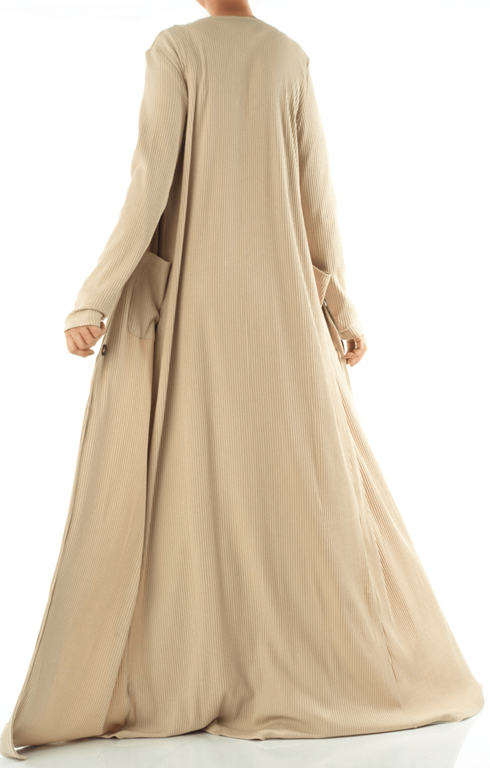 Modest dress Nude unparalleled elegance matching set Kabayare