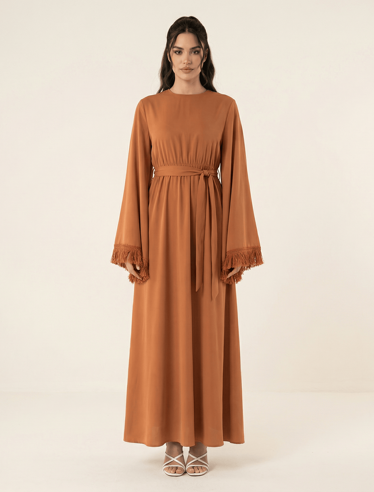 Modest maxi dress Be captivated in tassel Kabayare