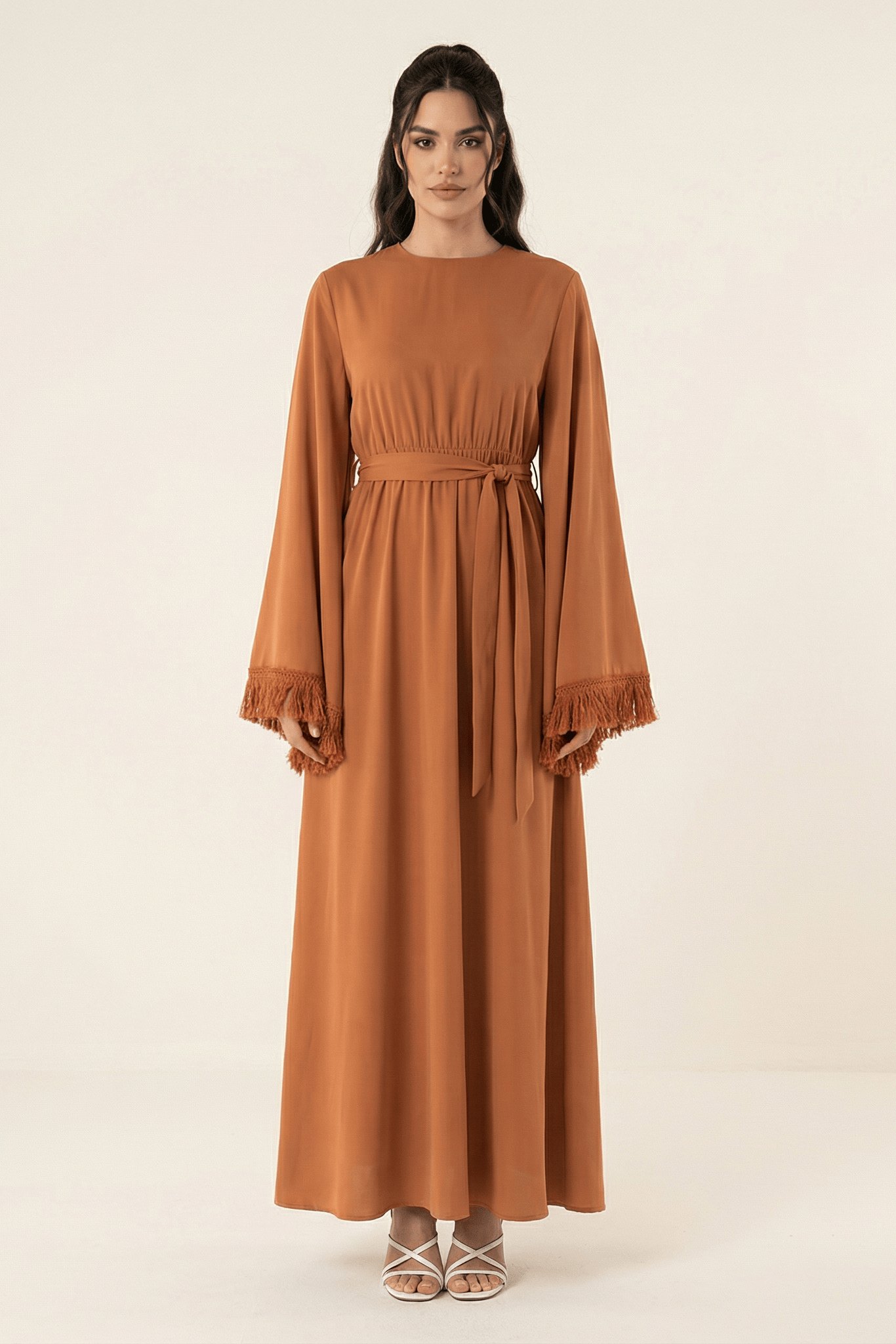 Modest maxi dress Be captivated in tassel Kabayare