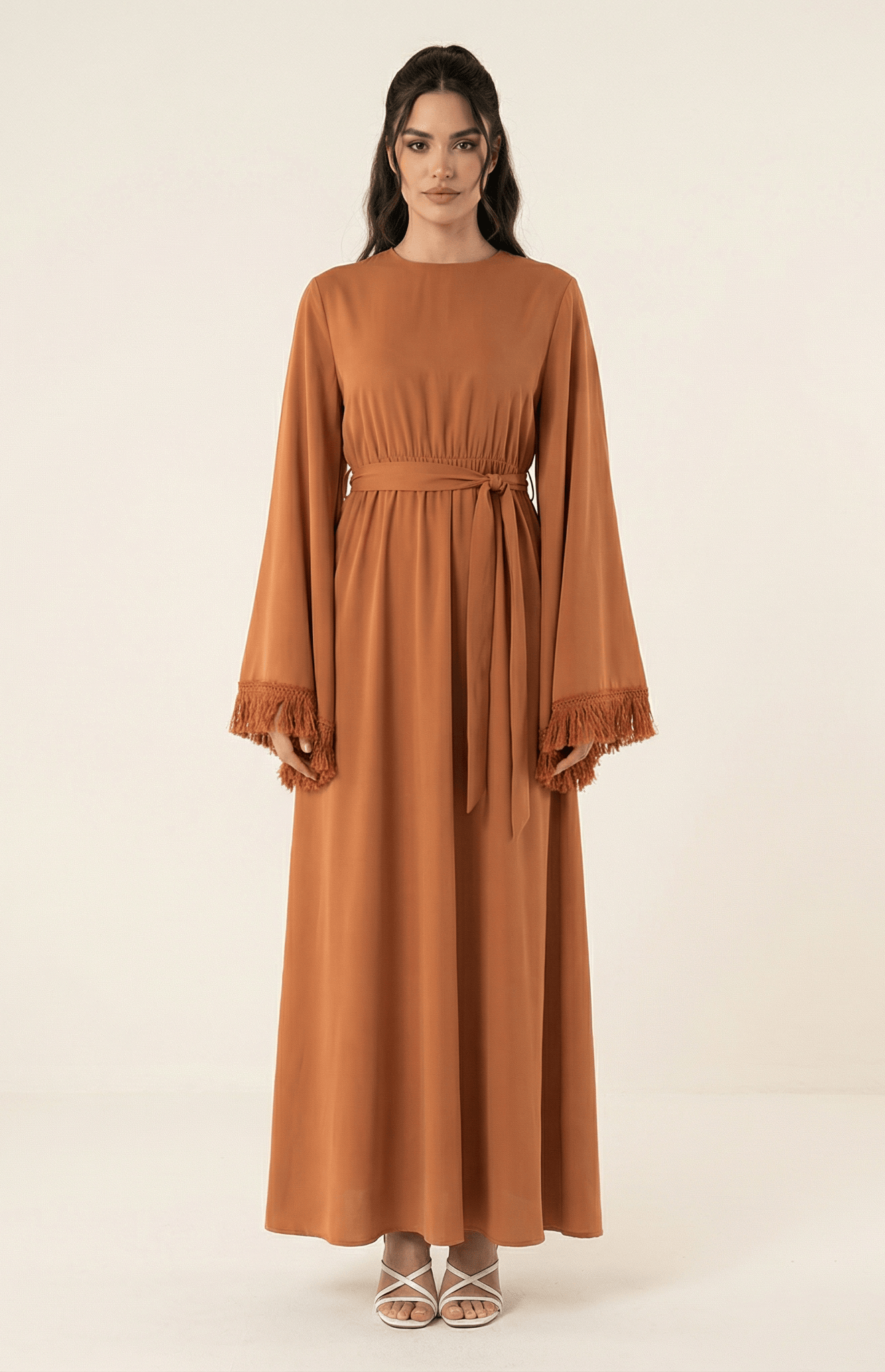 Modest maxi dress Be captivated in tassel Kabayare