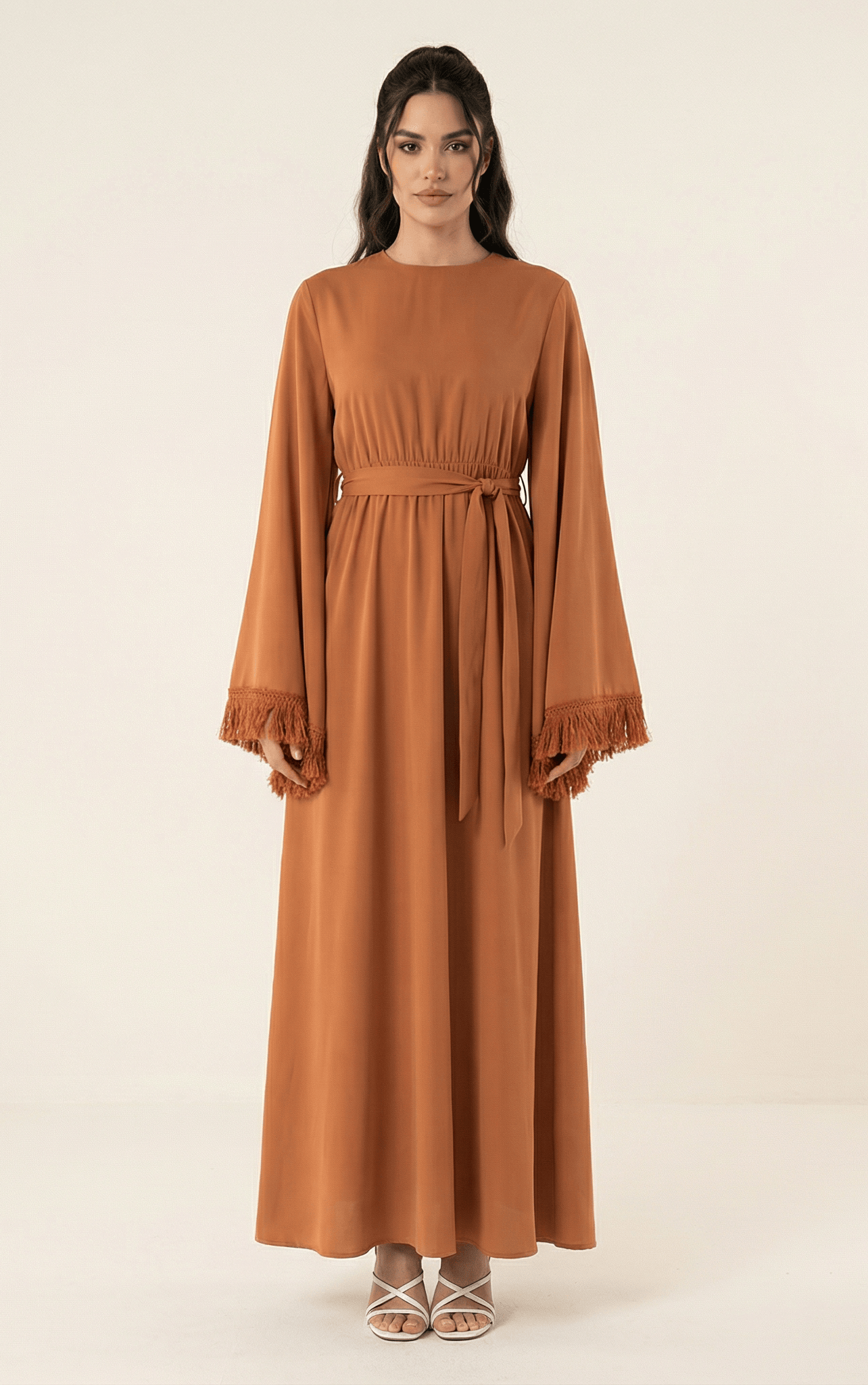 Modest maxi dress Be captivated in tassel Kabayare
