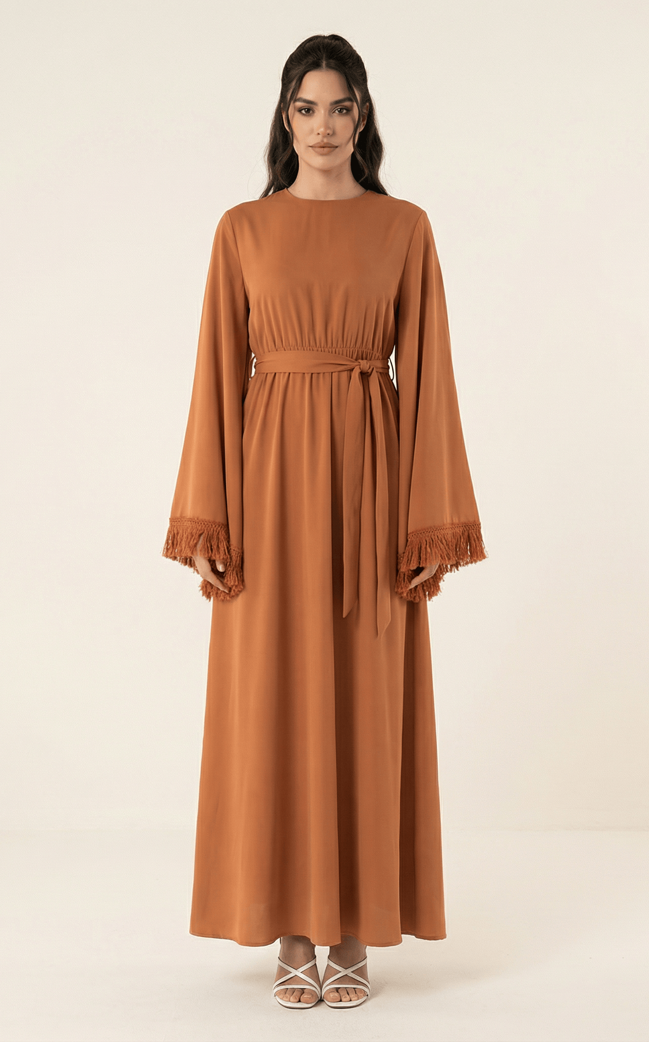 Modest maxi dress Be captivated in tassel Kabayare