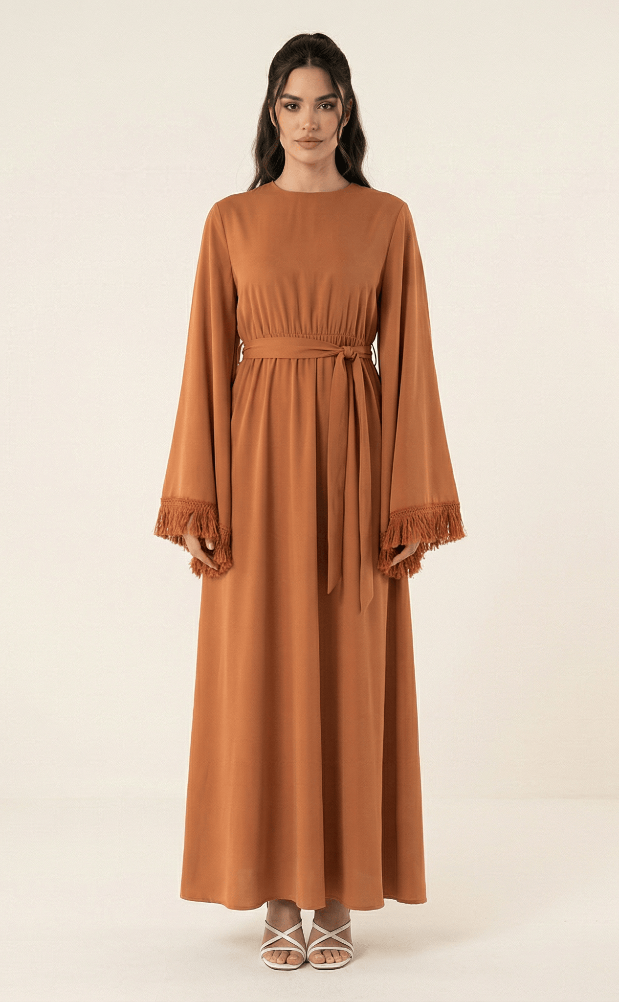 Modest maxi dress Be captivated in tassel Kabayare