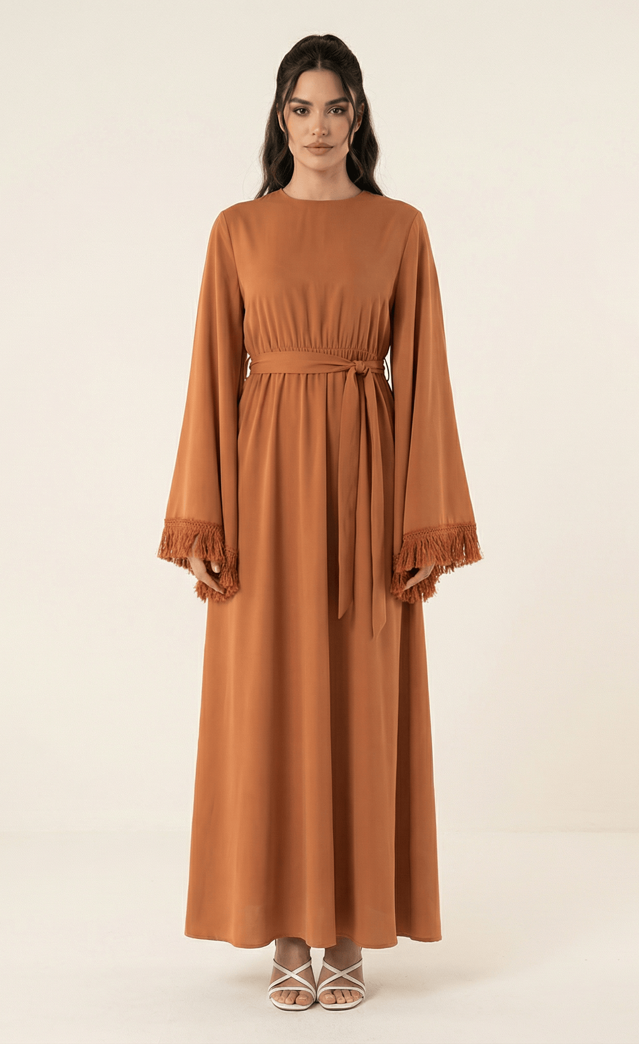 Modest maxi dress Be captivated in tassel Kabayare