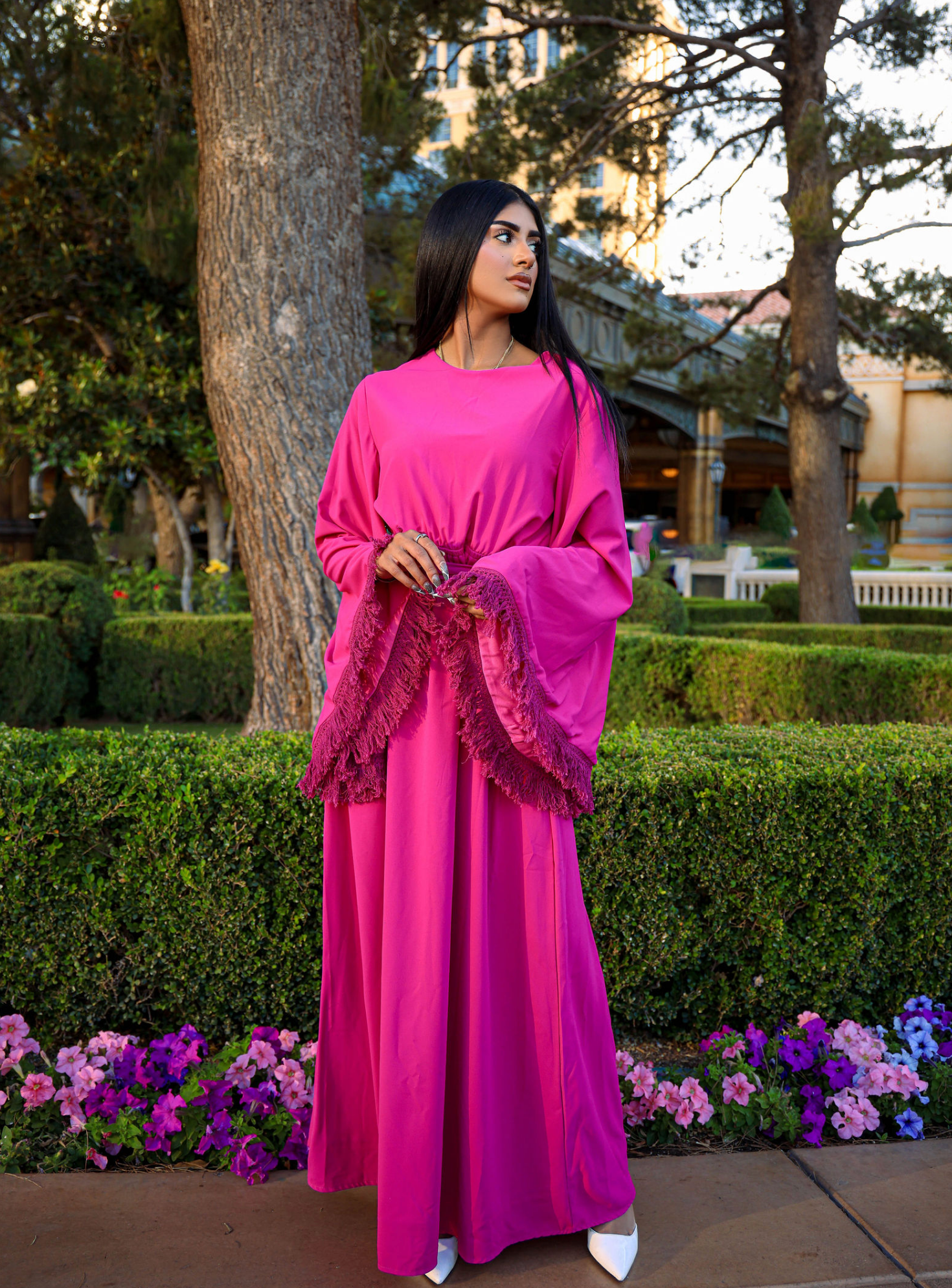 Modest maxi dress Be captivated in tassel Kabayare